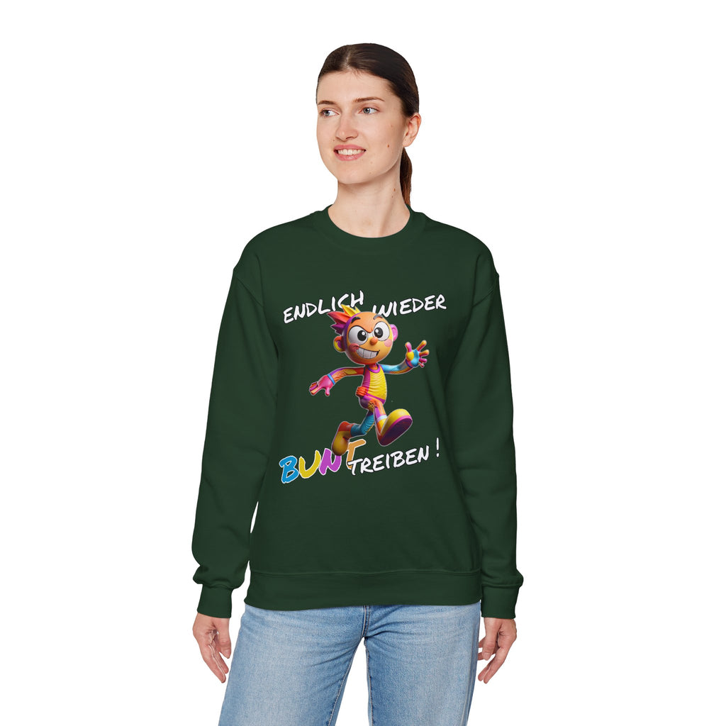 Sweatshirt „Endlich wieder BUNT treiben!“ | Humor | Phönix-Potsdam®