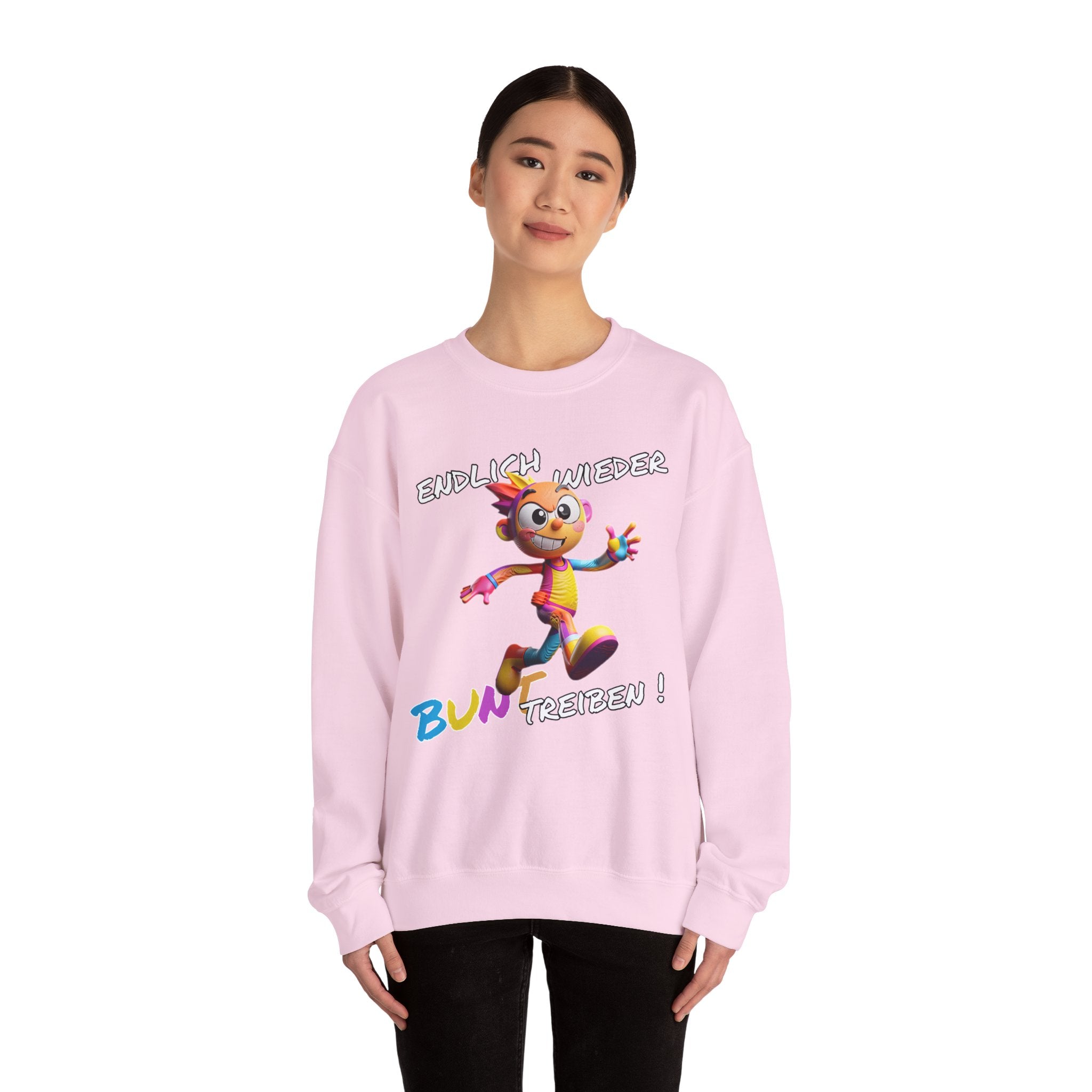 Sweatshirt „Endlich wieder BUNT treiben!“ | Humor | Phönix-Potsdam®