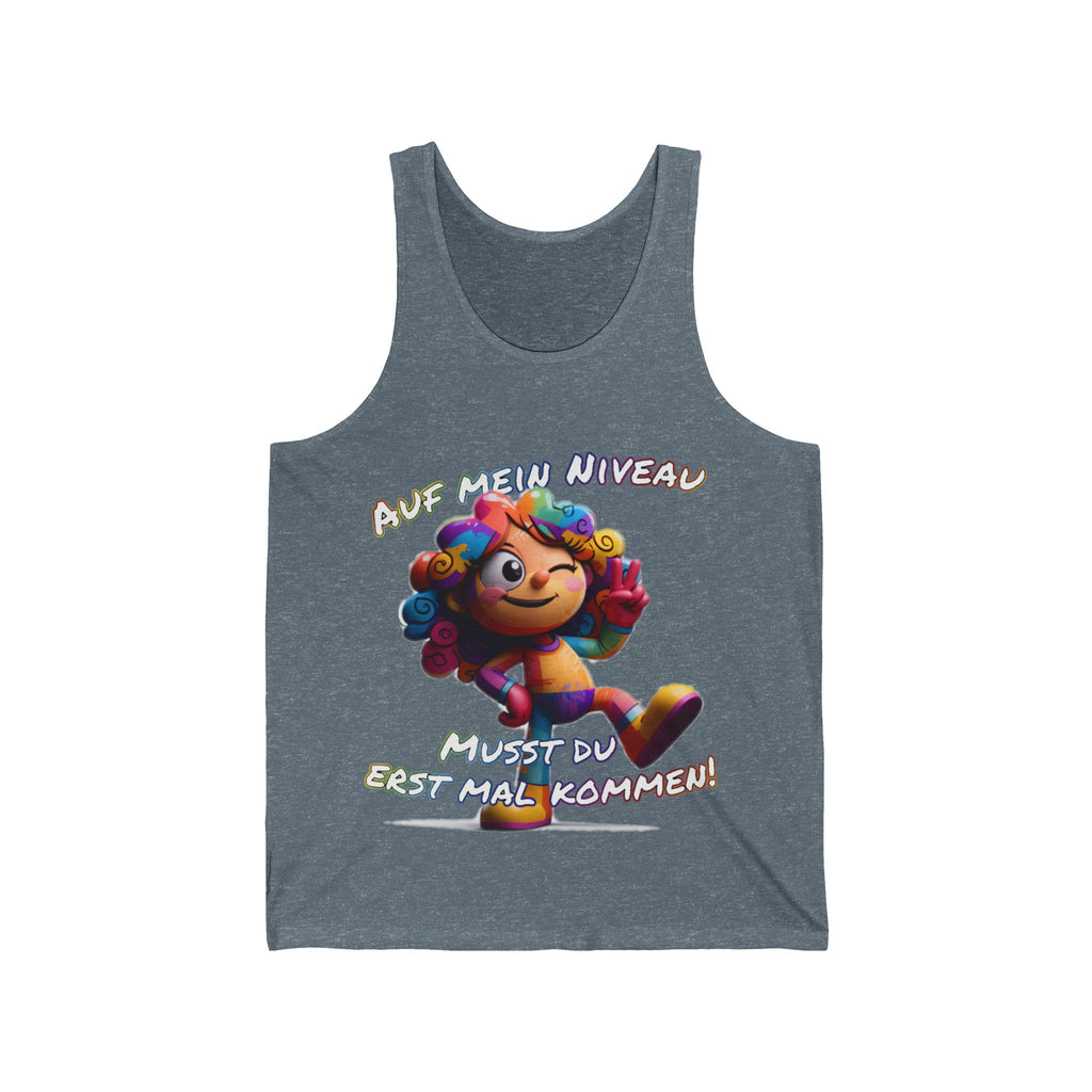 „Auf mein Niveau musst du erst mal kommen!“ Tank Top | Humor | Phönix-Potsdam®