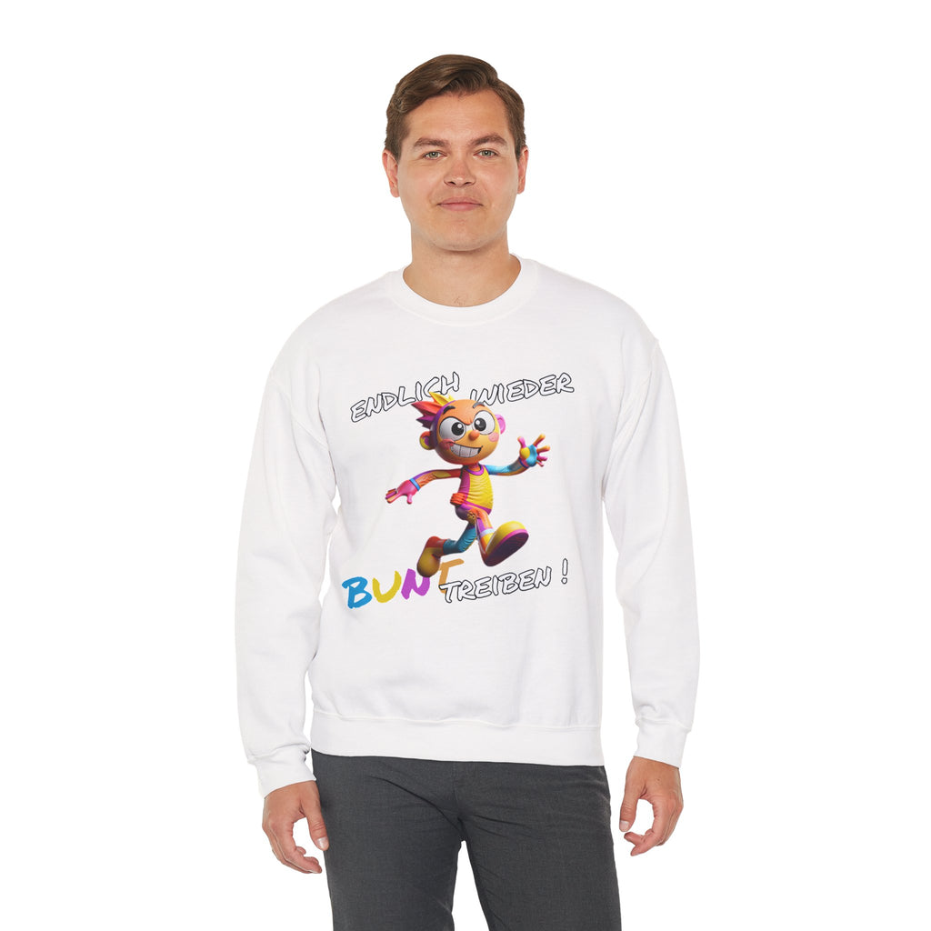 Sweatshirt „Endlich wieder BUNT treiben!“ | Humor | Phönix-Potsdam®