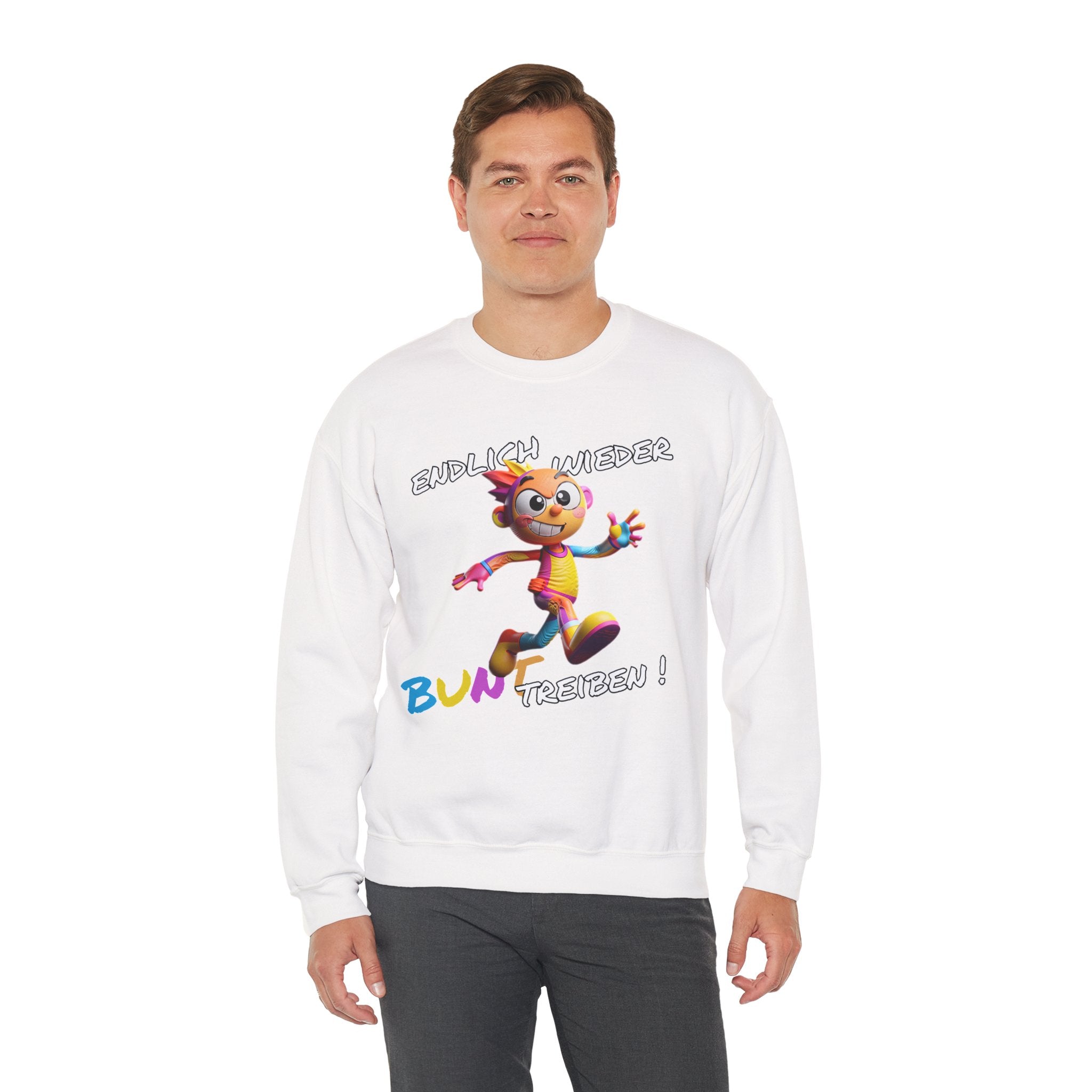 Sweatshirt „Endlich wieder BUNT treiben!“ | Humor | Phönix-Potsdam®