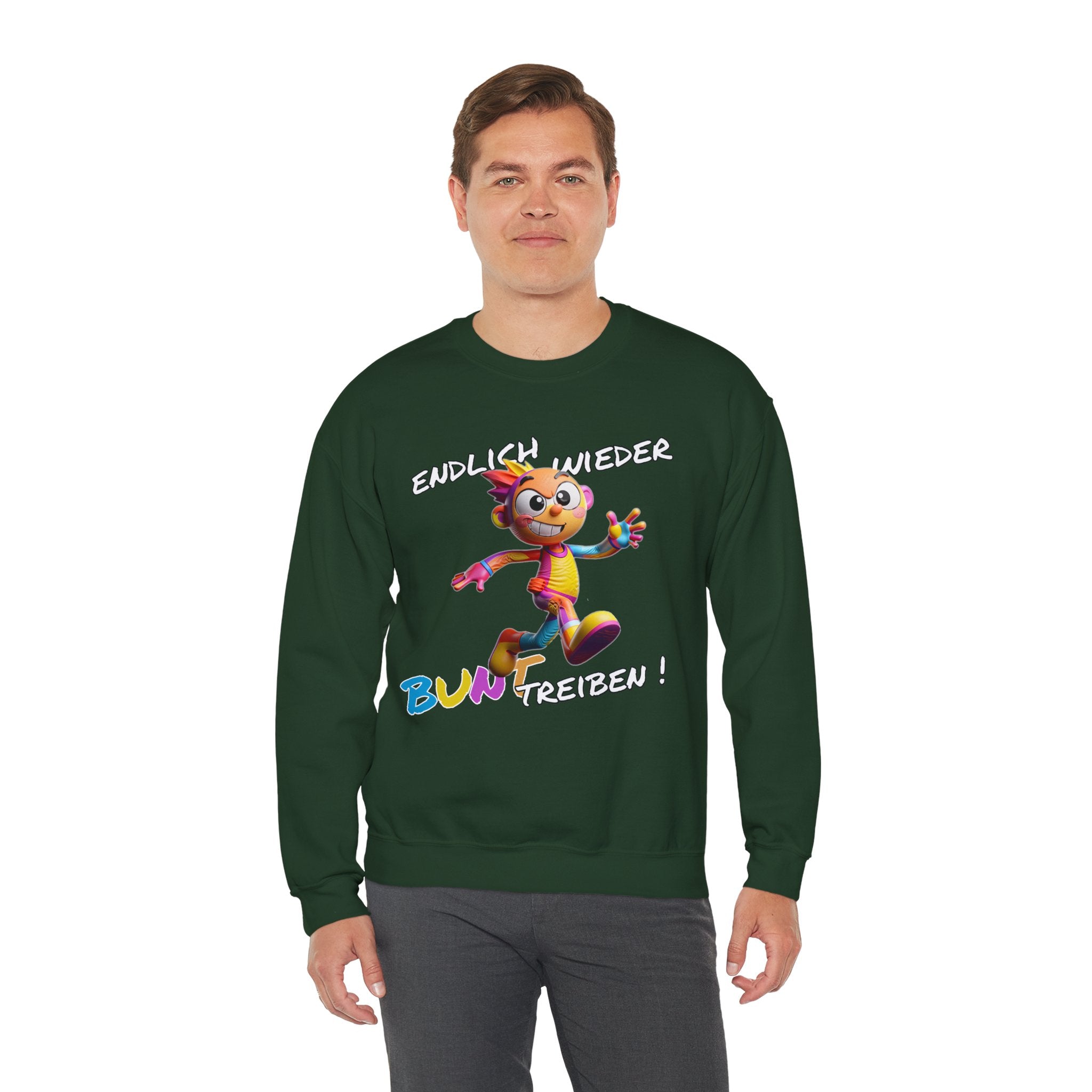 Sweatshirt „Endlich wieder BUNT treiben!“ | Humor | Phönix-Potsdam®
