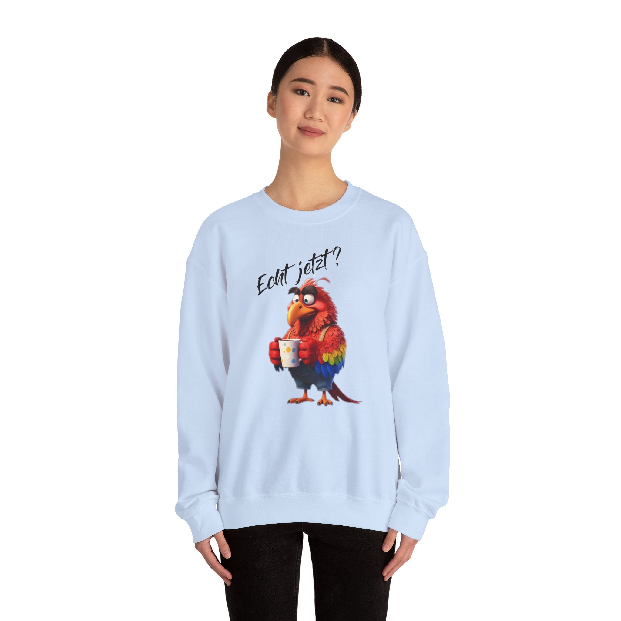 Papagei „Echt jetzt?“ Sweatshirt | Humor | Phönix-Potsdam®
