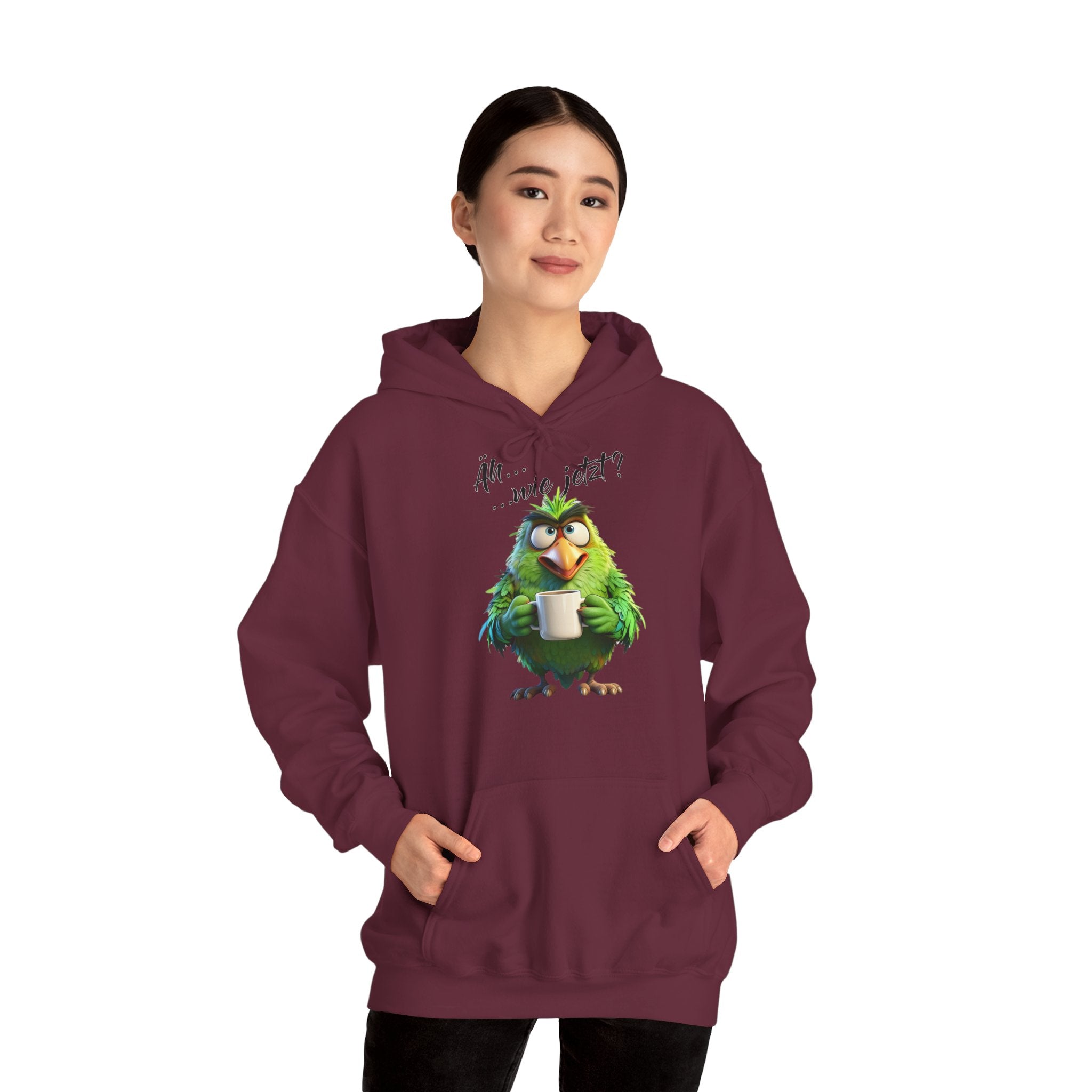 Papagei „Äh...wie jetzt?“ Hoodie | Humor | Phönix-Potsdam®