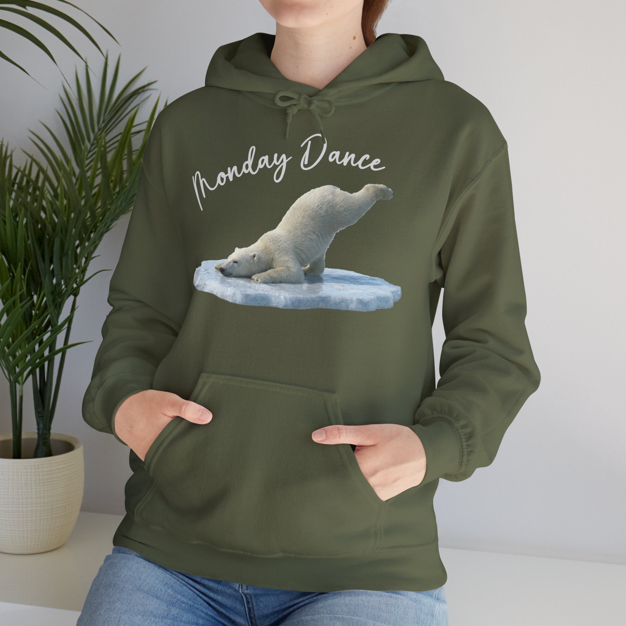 Eisbär „Monday Dance" Hoodie | Karikatur | Phönix-Potsdam®