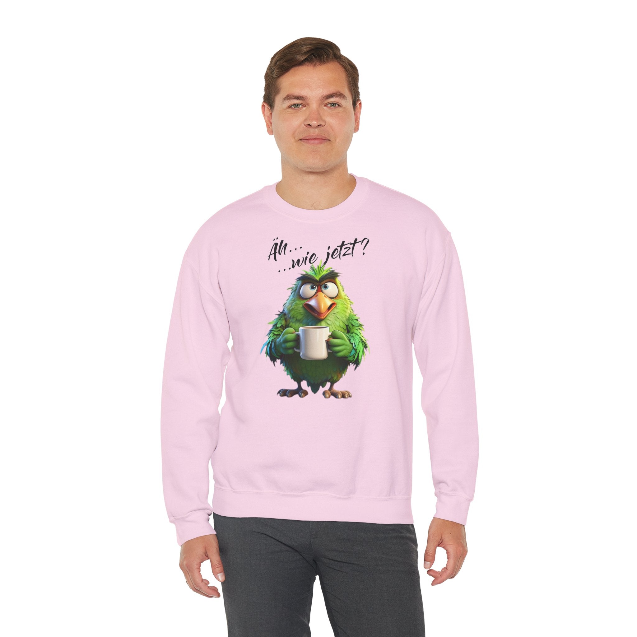 Papagei „Äh...wie jetzt?“ Sweatshirt | Humor | Phönix-Potsdam®