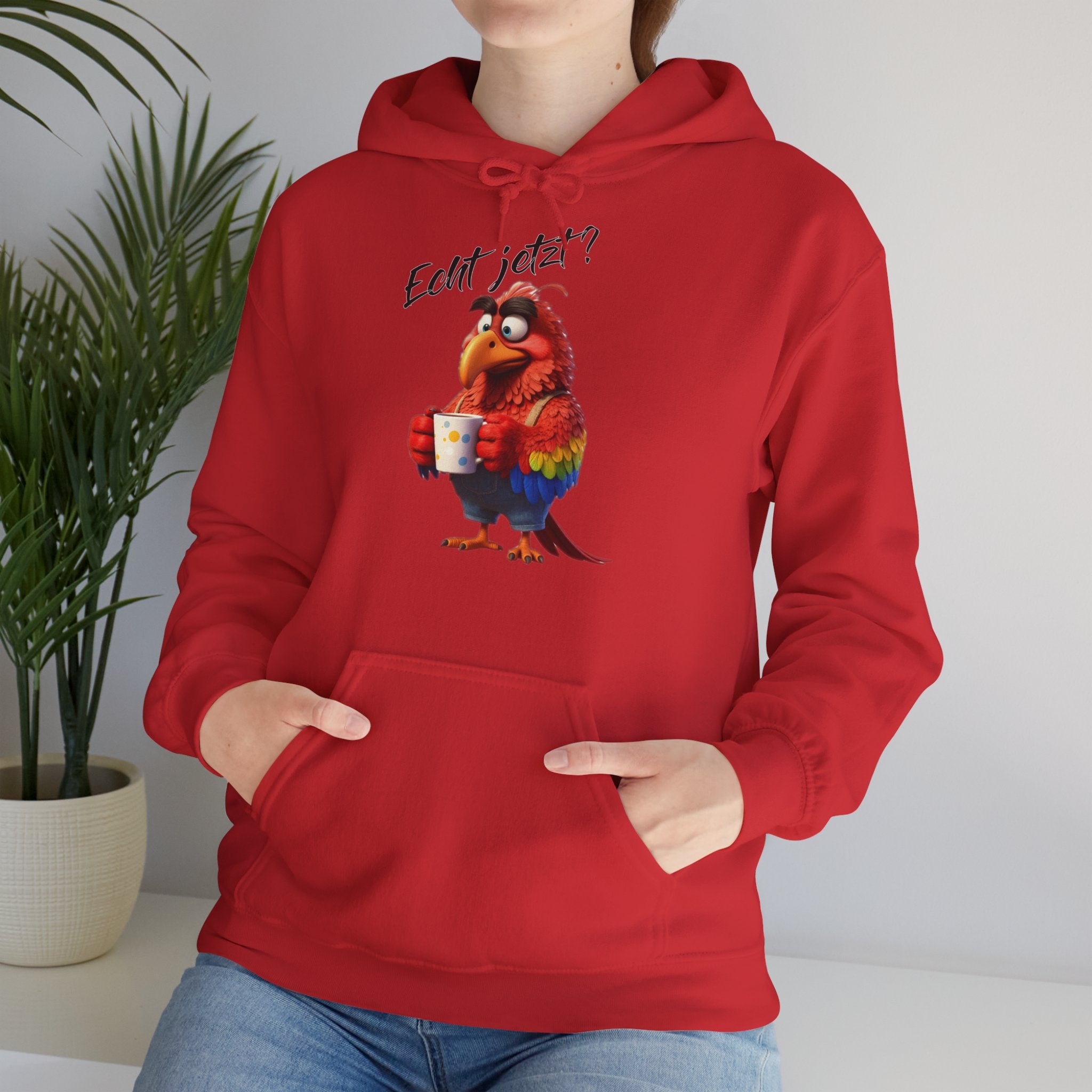 Papagei „Echt jetzt?“ Hoodie | Humor | Phönix-Potsdam®
