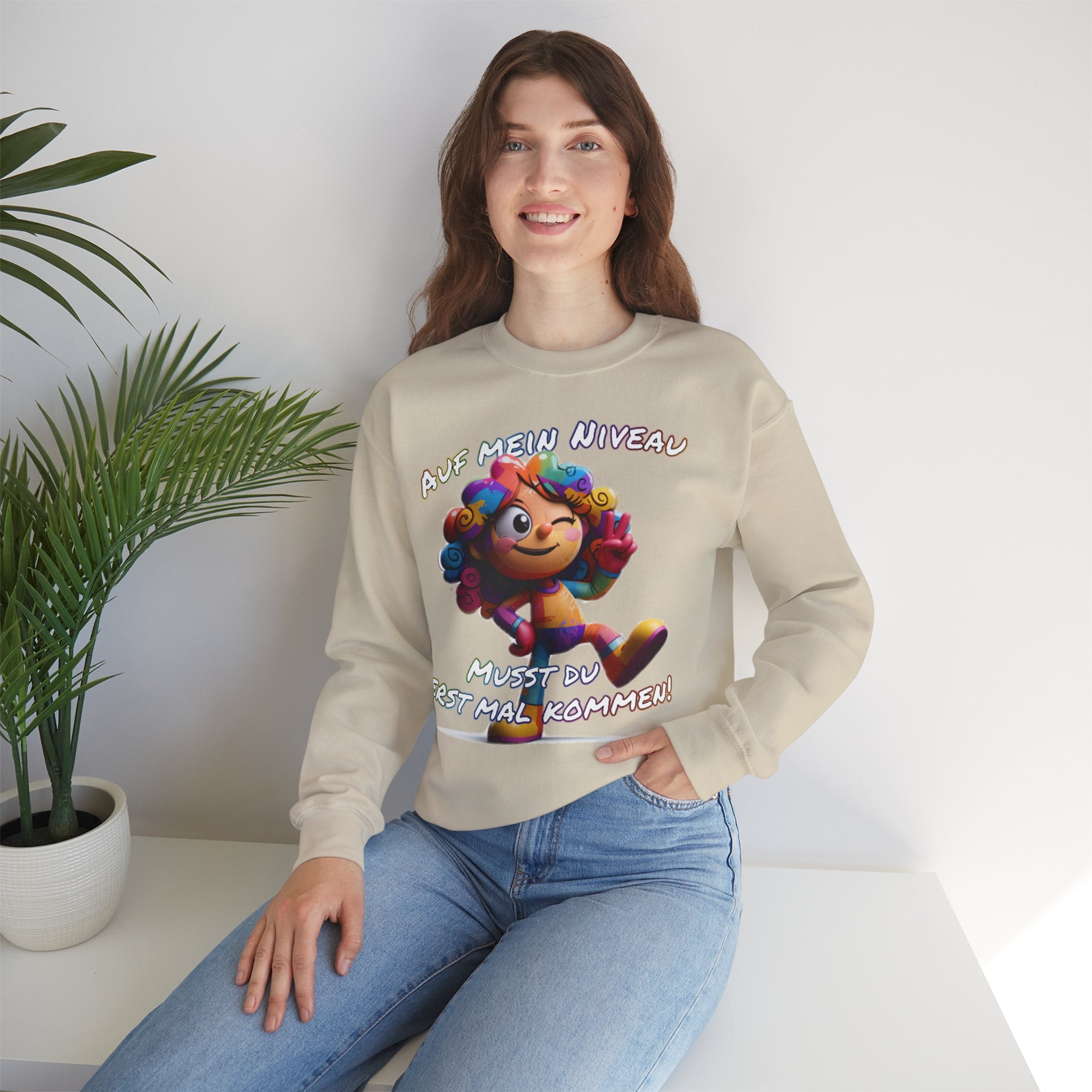 „Auf mein Niveau musst du erst mal kommen!“ Sweatshirt | Humor | Phönix-Potsdam®