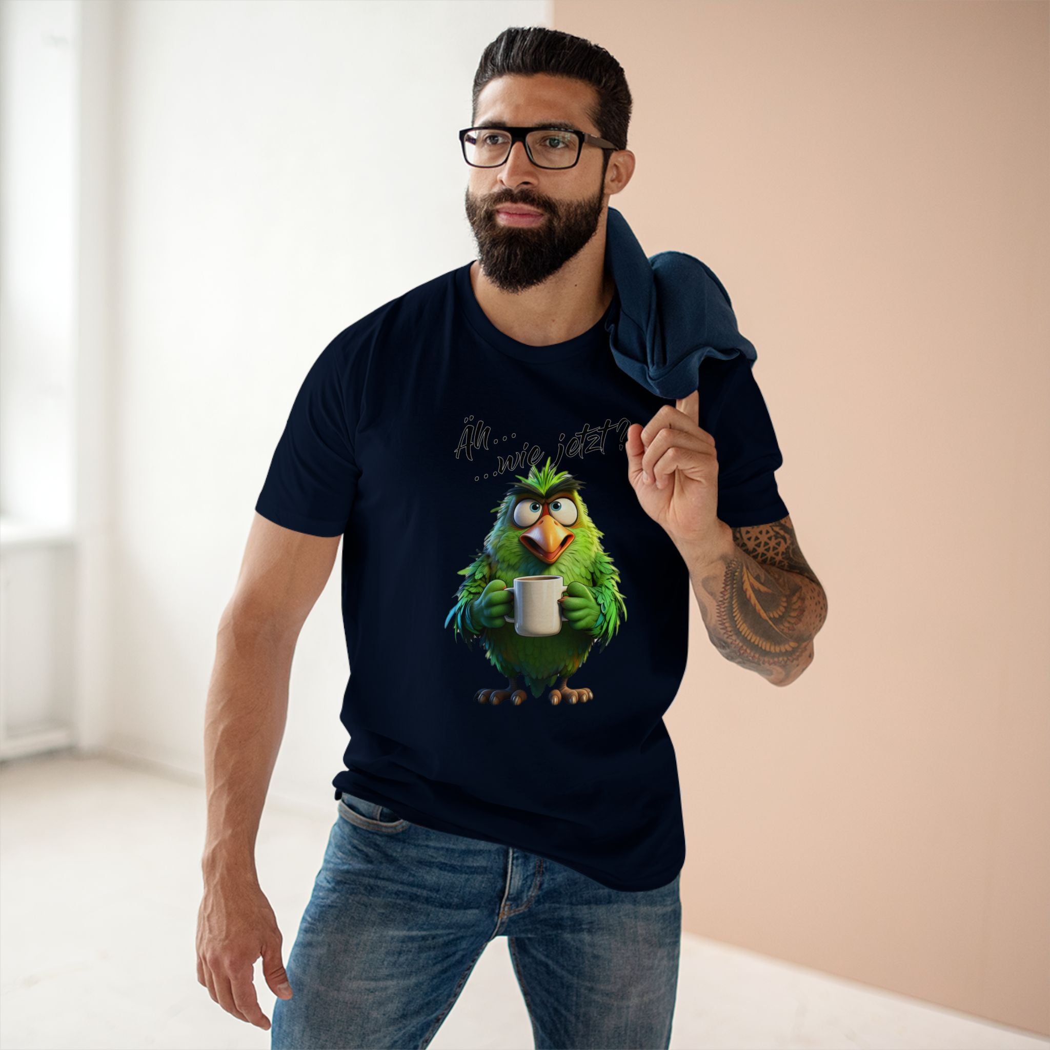 Papagei „Äh...wie jetzt?“ T-Shirt | Humor | Phönix-Potsdam®