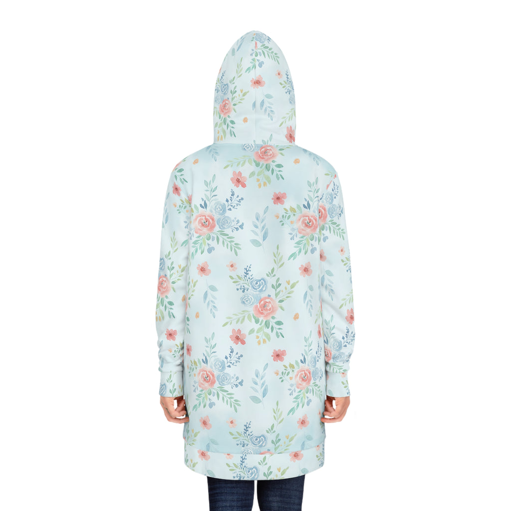 Long-Hoodie AOP „Blumen“ | Pastell Floral | Phönix-Potsdam®