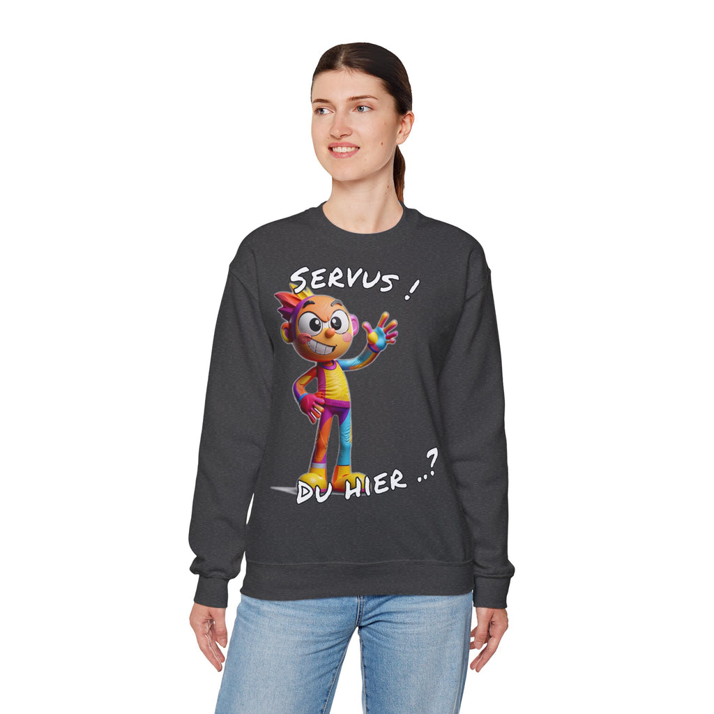 Sweatshirt „Servus! Du hier..?“ | Humor | Phönix-Potsdam®