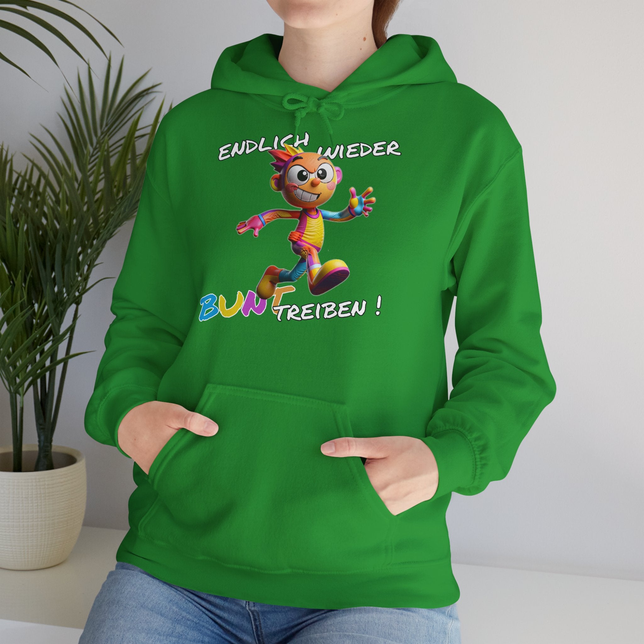 Hoodie „Endlich wieder BUNT treiben!“ | Humor | Phönix-Potsdam®