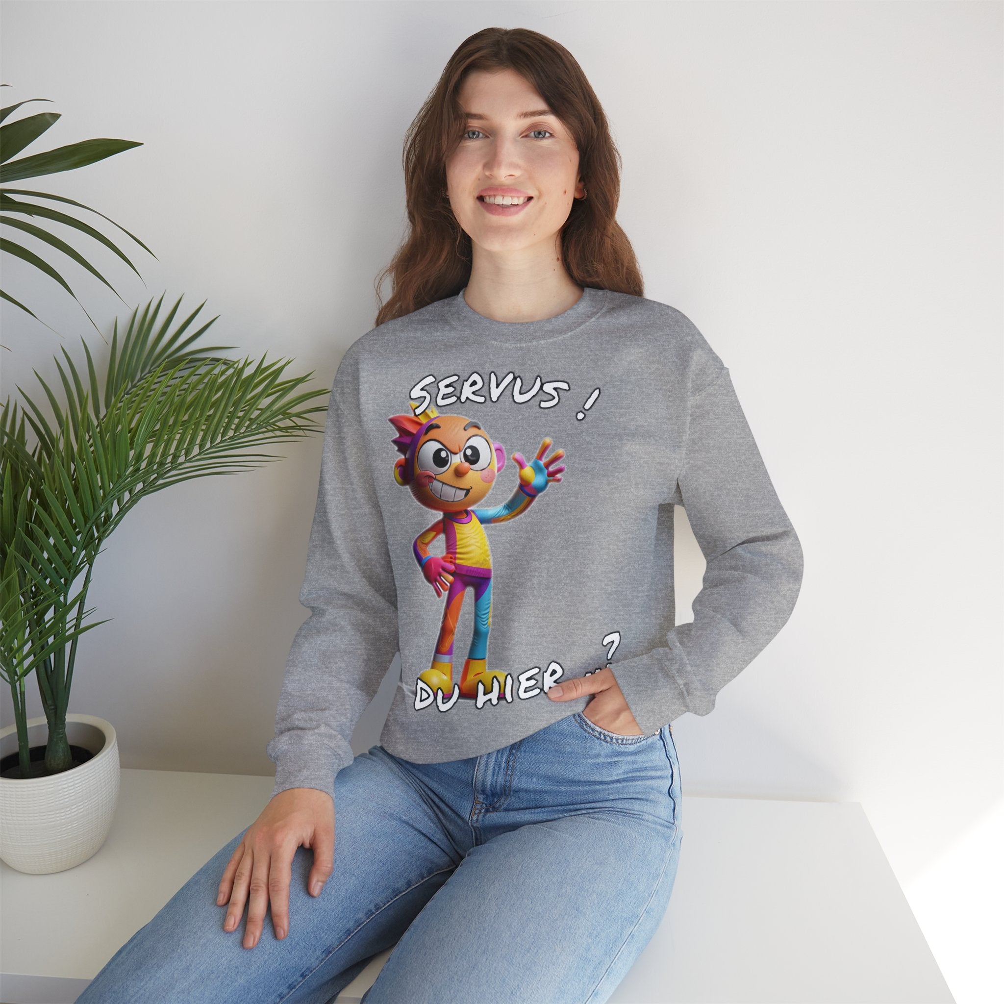 Sweatshirt „Servus! Du hier..?“ | Humor | Phönix-Potsdam®