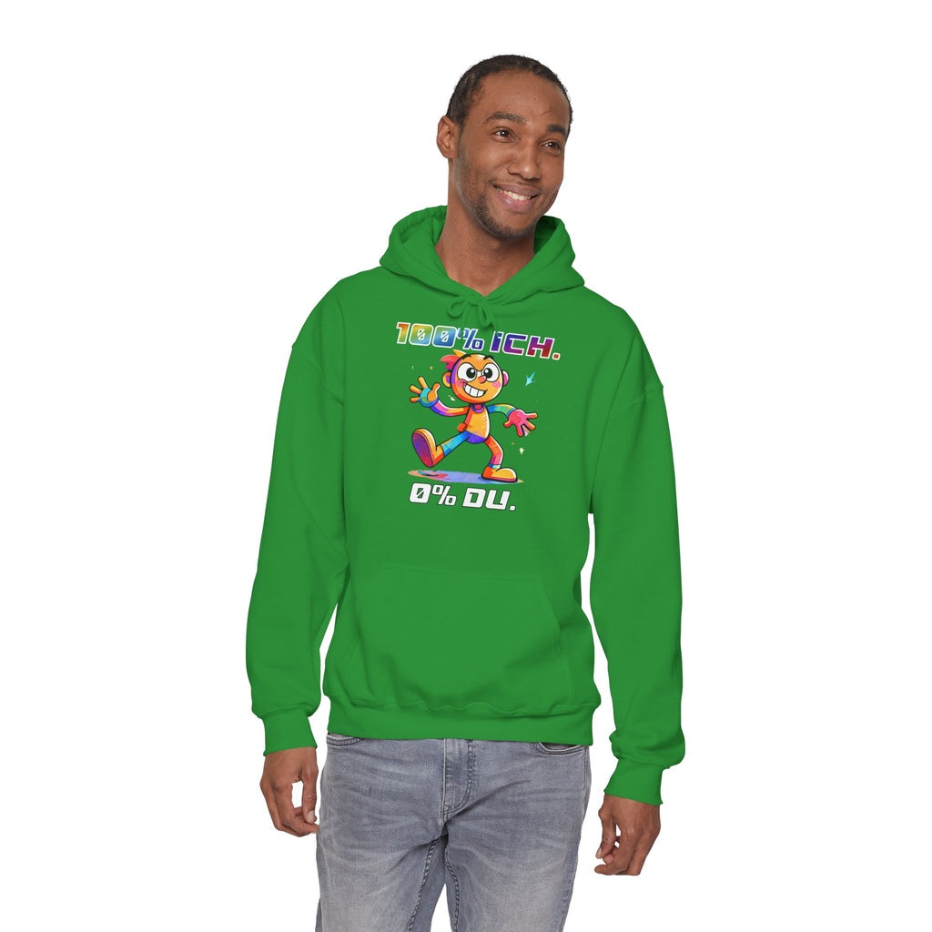 Hoodie „100 % ICH – 0 % DU“ | Humor | Phönix-Potsdam®