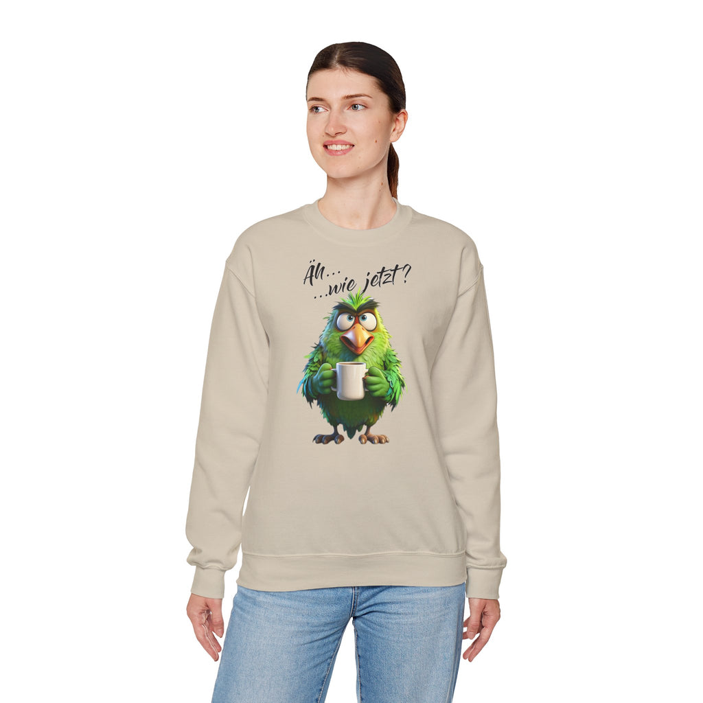 Papagei „Äh...wie jetzt?“ Sweatshirt | Humor | Phönix-Potsdam®
