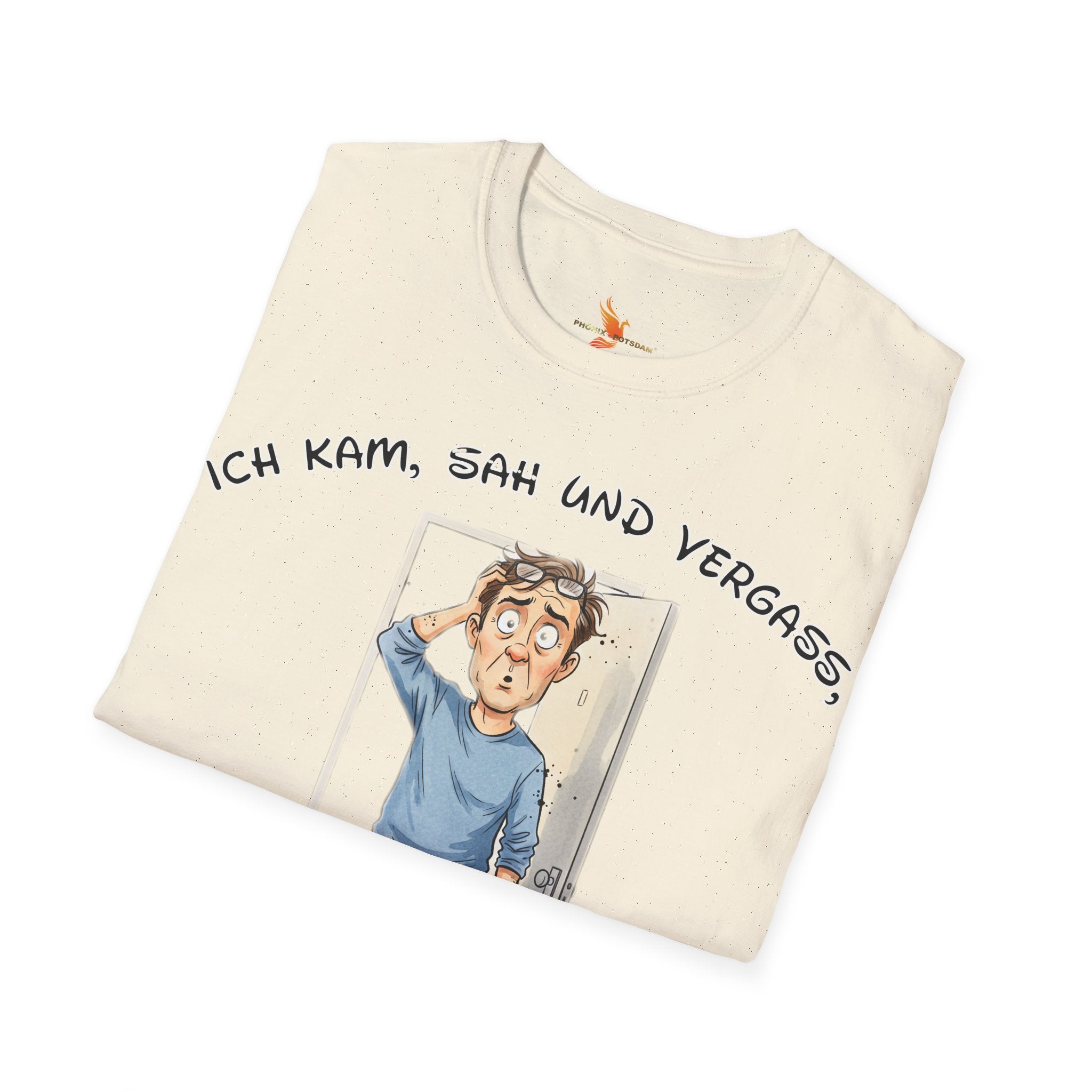 Ich kam, sah und vergaß T-Shirt | Karikatur | Phönix-Potsdam®