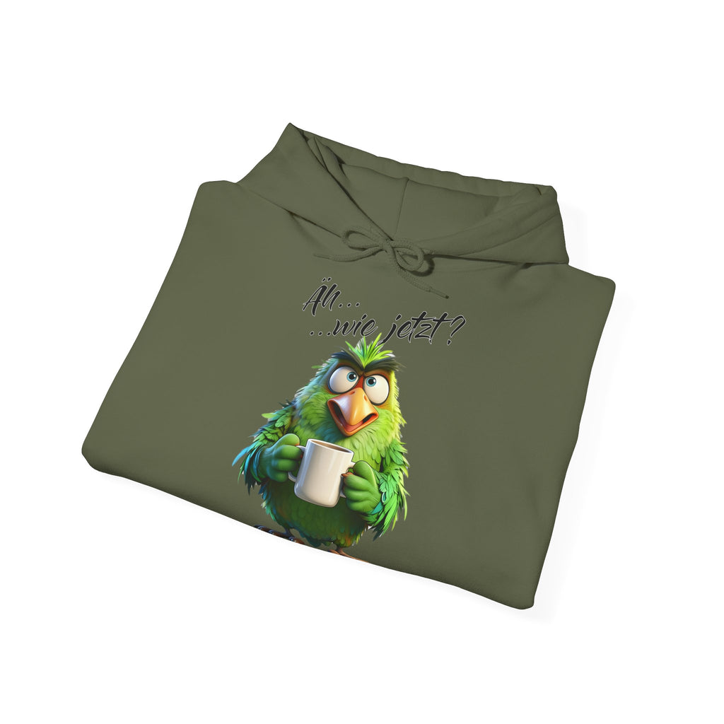 Papagei „Äh...wie jetzt?“ Hoodie | Humor | Phönix-Potsdam®