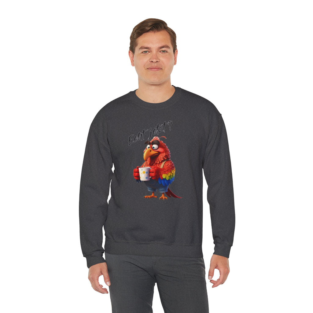 Papagei „Echt jetzt?“ Sweatshirt | Humor | Phönix-Potsdam®