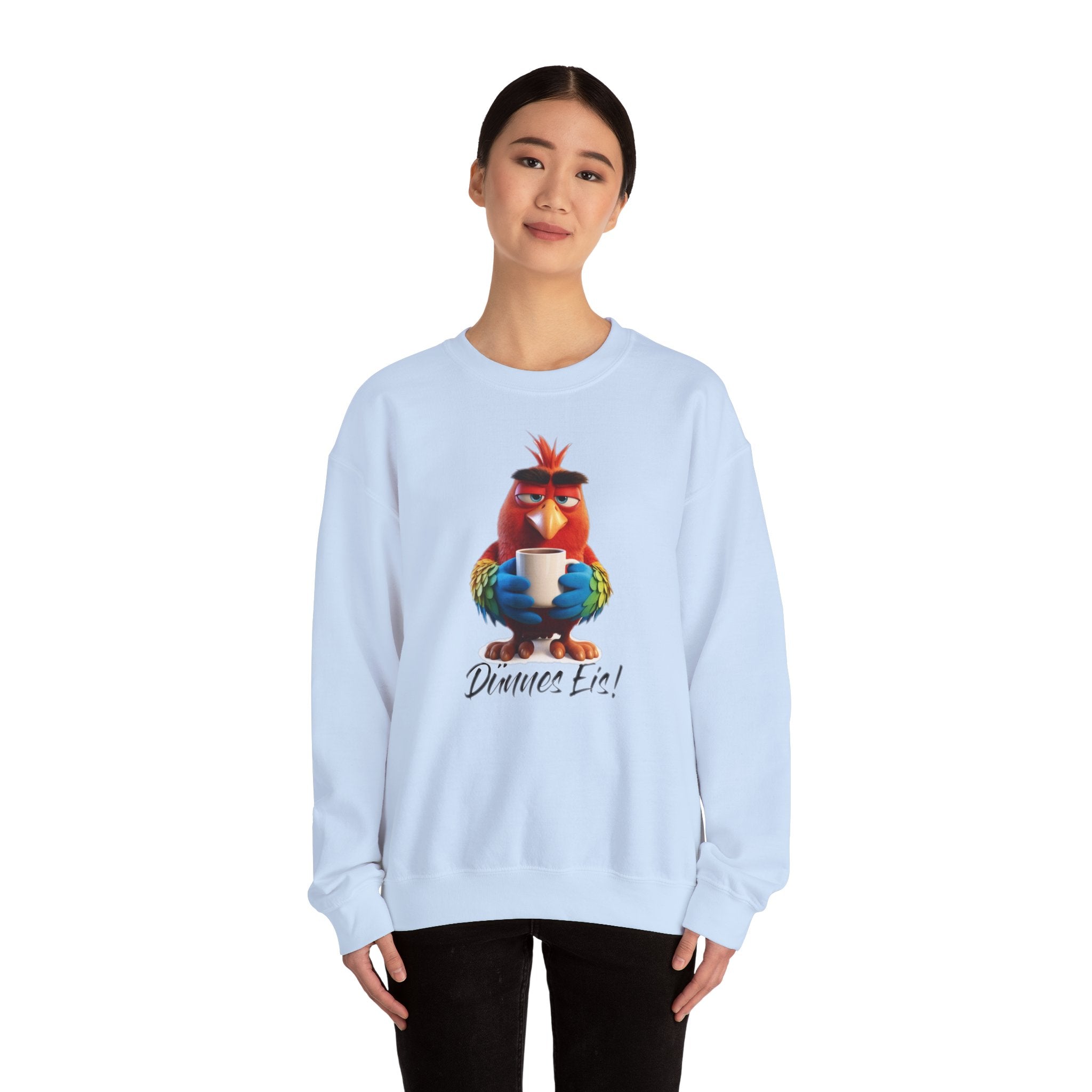Papagei „Dünnes Eis!“ Sweatshirt | Humor | Phönix-Potsdam®