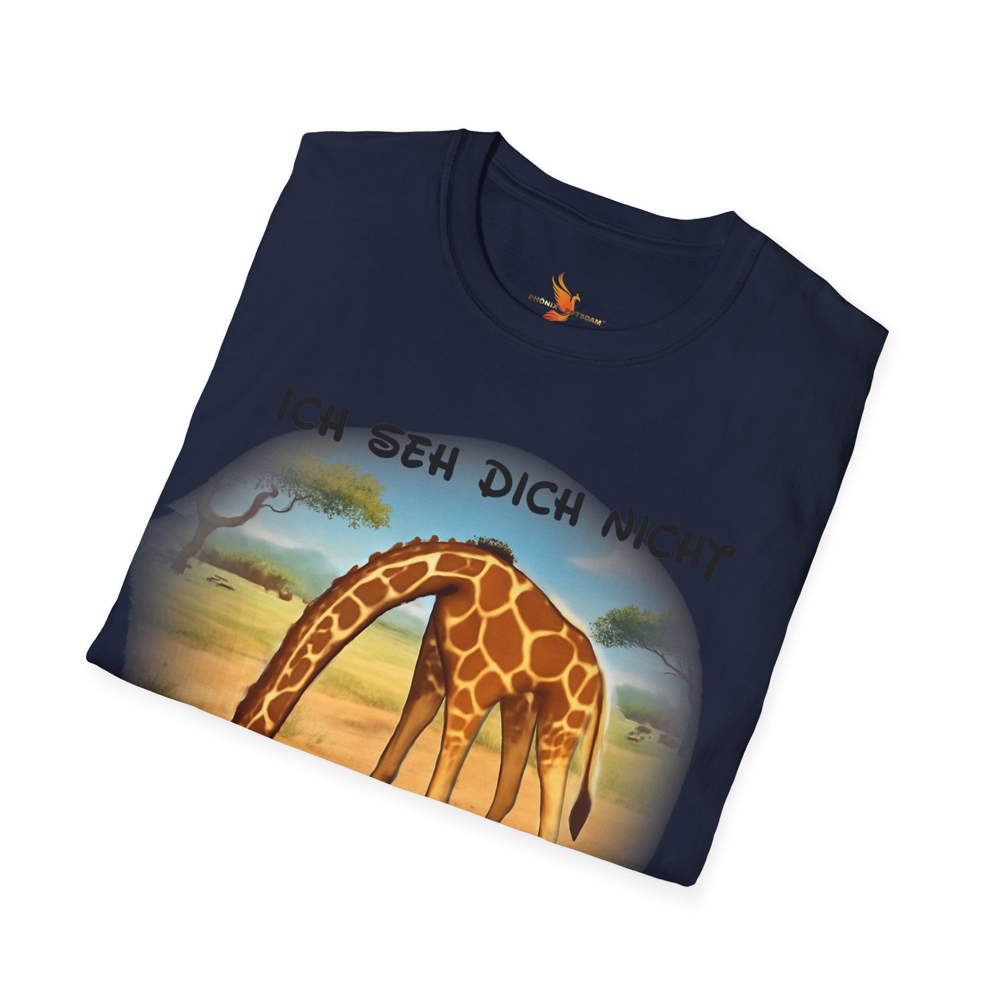 Giraffe „Ich seh dich nicht – Du siehst mich nicht“ T-Shirt | Phönix-Potsdam®
