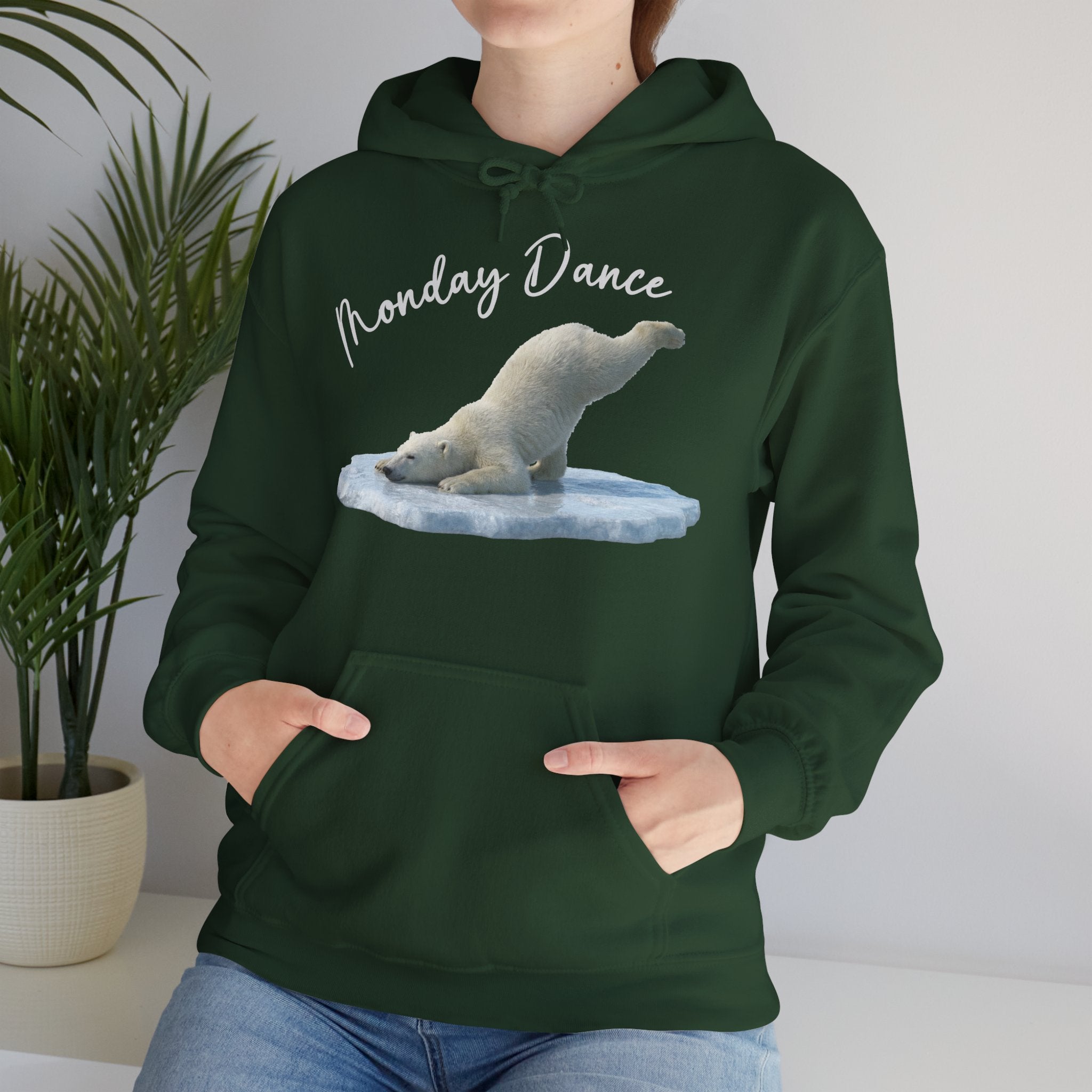 Eisbär „Monday Dance" Hoodie | Karikatur | Phönix-Potsdam®