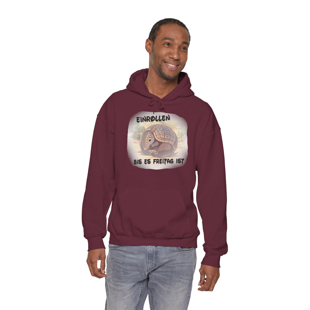 Gürteltier „Einrollen bis es Freitag ist“ Hoodie | Phönix-Potsdam®