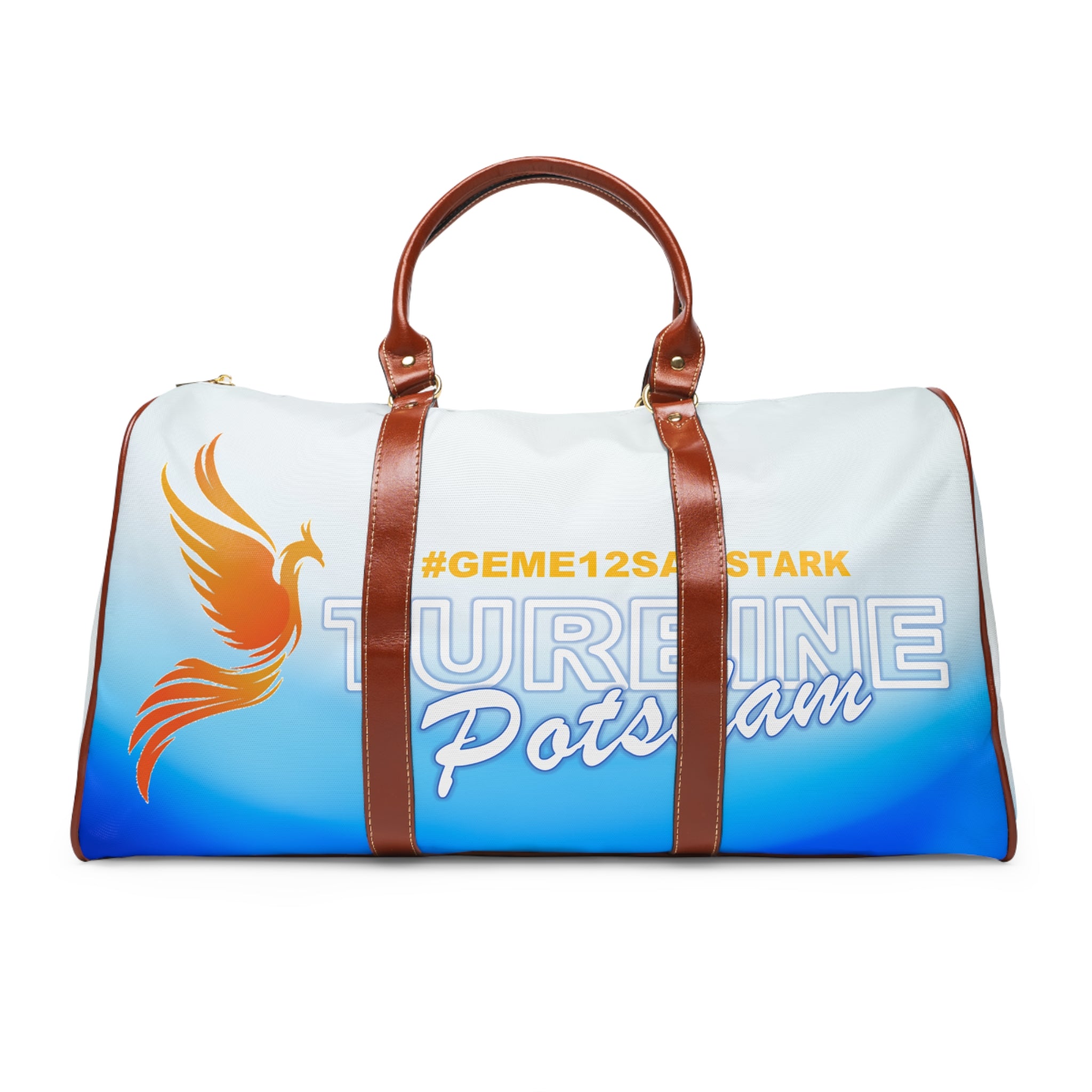 Wasserdichte Reisetasche „Turbine Potsdam – Phönix“ | #GEME12SAMSTARK | Phönix-Potsdam®
