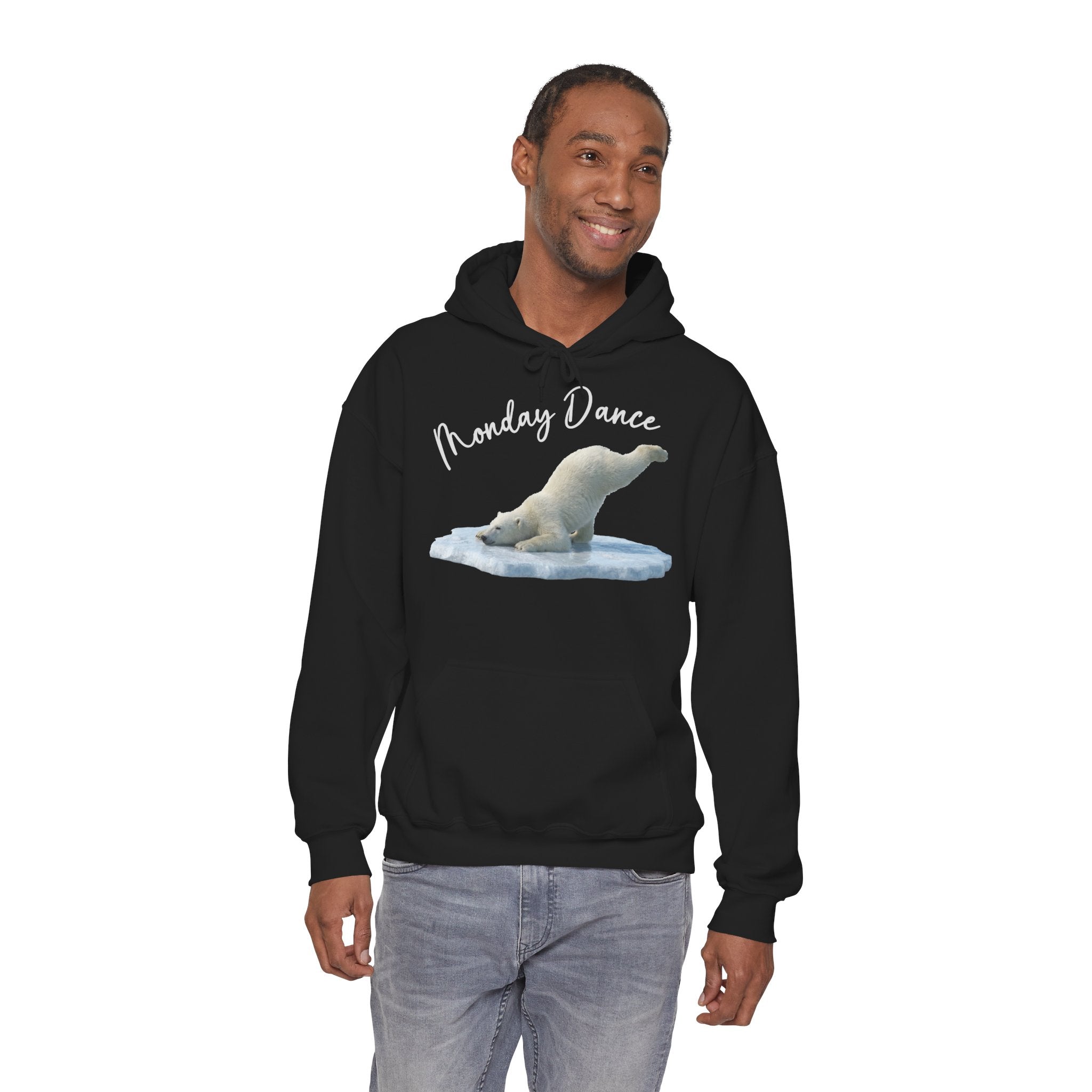 Eisbär „Monday Dance" Hoodie | Karikatur | Phönix-Potsdam®