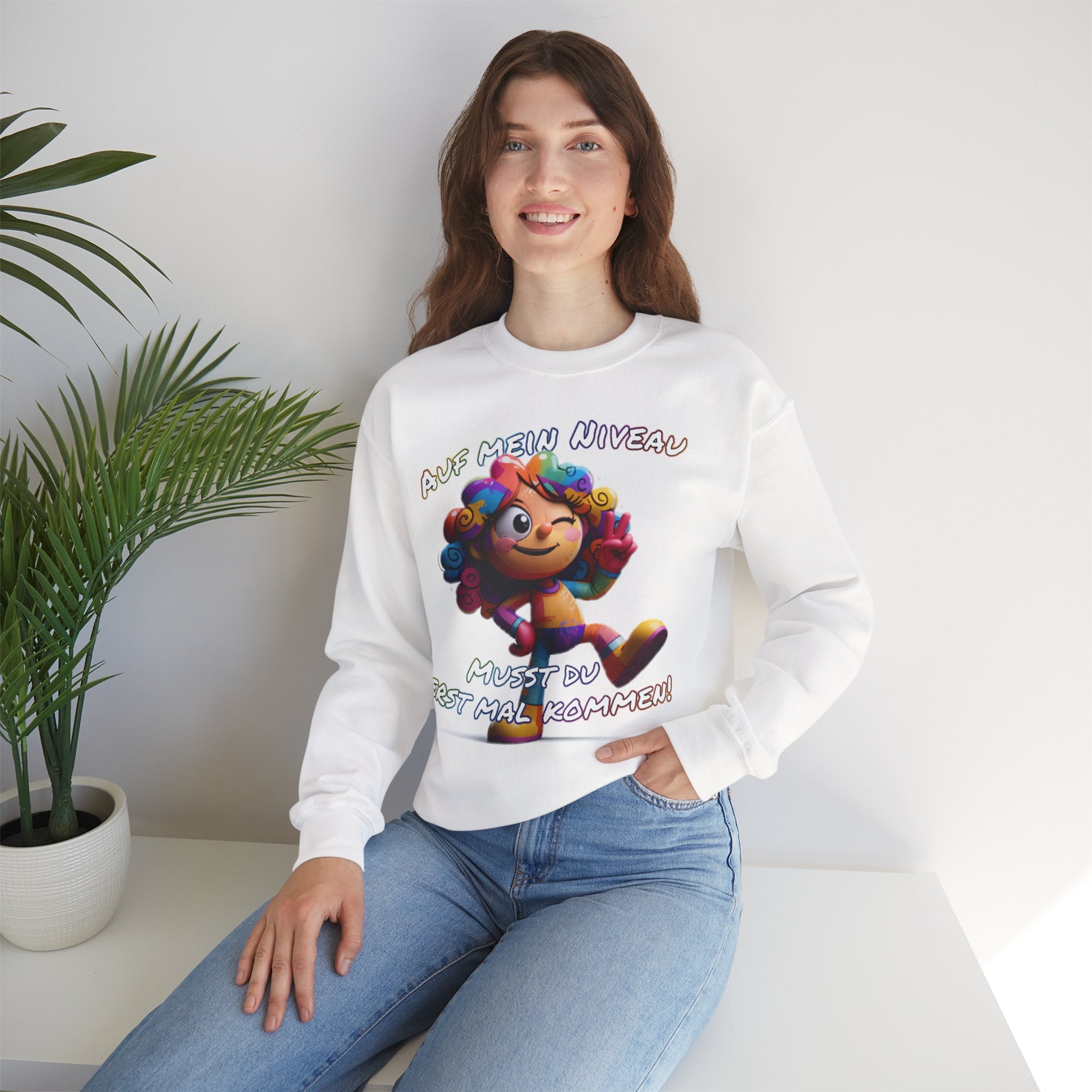 „Auf mein Niveau musst du erst mal kommen!“ Sweatshirt | Humor | Phönix-Potsdam®