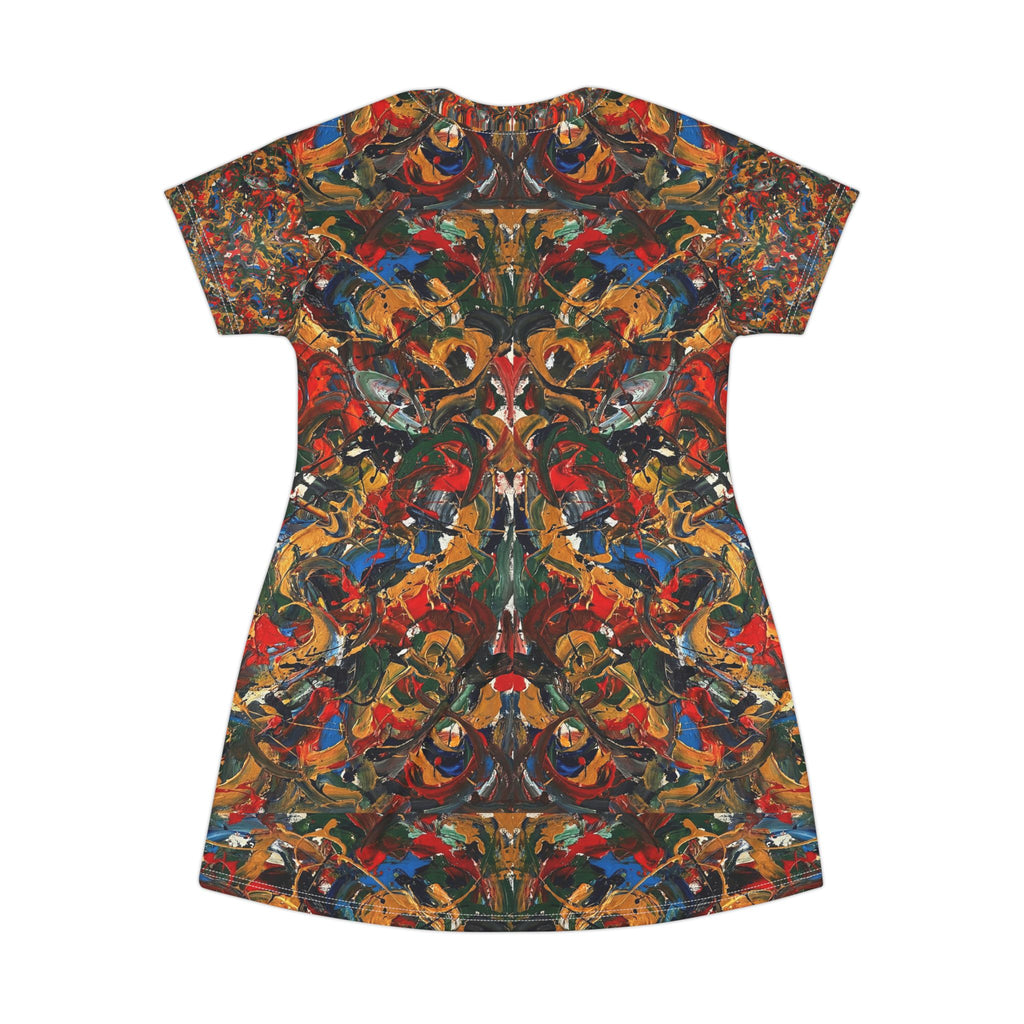 T-Shirt-Kleid | Kaleidoskop | Allover-Print | Phönix-Potsdam®