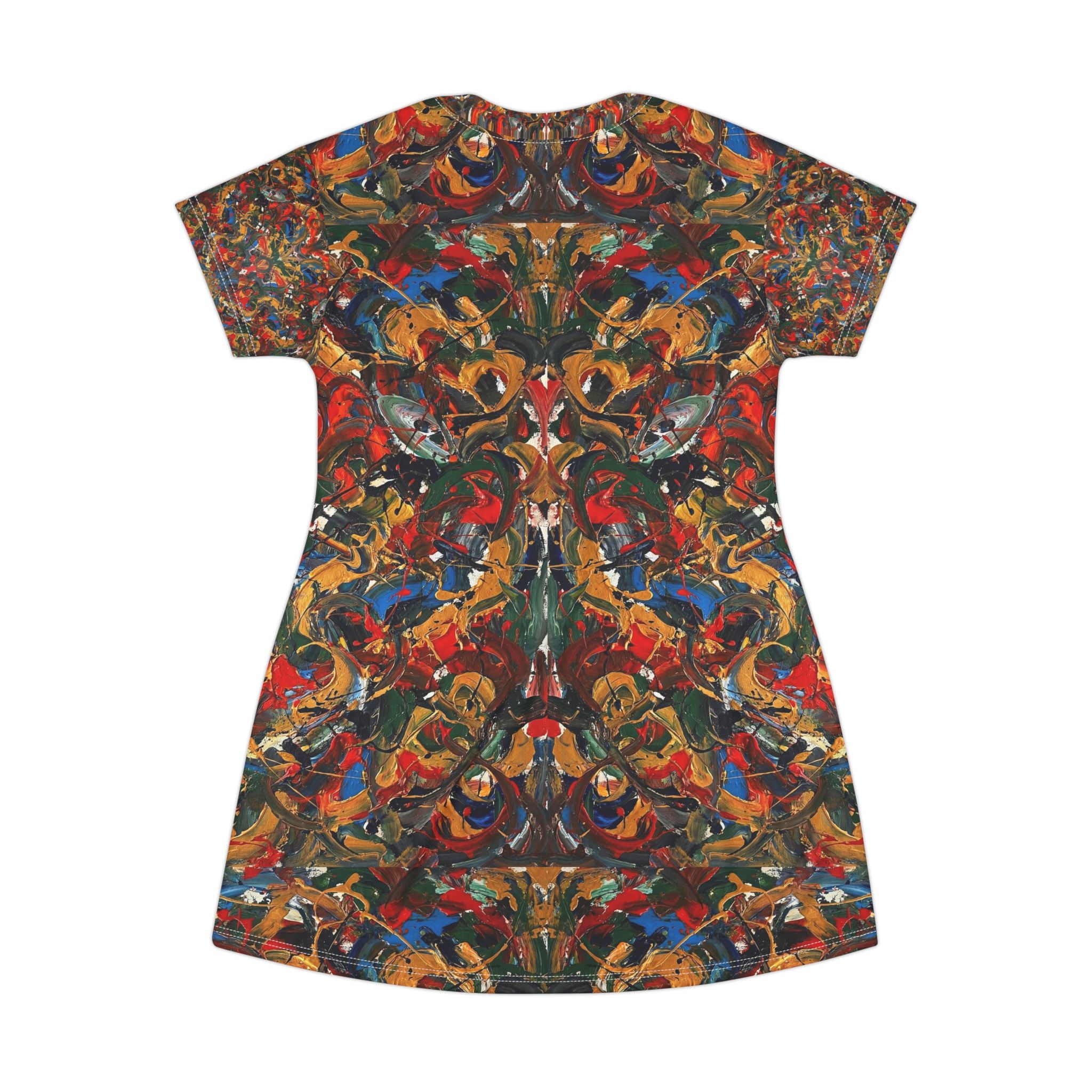 T-Shirt-Kleid | Kaleidoskop | Allover-Print | Phönix-Potsdam®