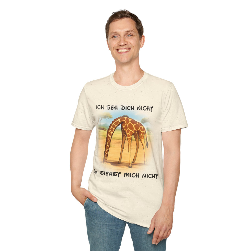 Giraffe „Ich seh dich nicht – Du siehst mich nicht“ T-Shirt | Phönix-Potsdam®
