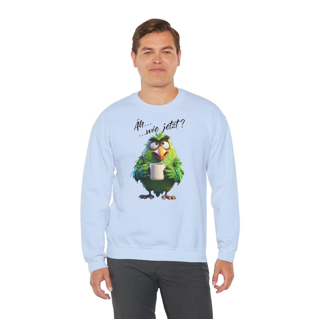 Papagei „Äh...wie jetzt?“ Sweatshirt | Humor | Phönix-Potsdam®