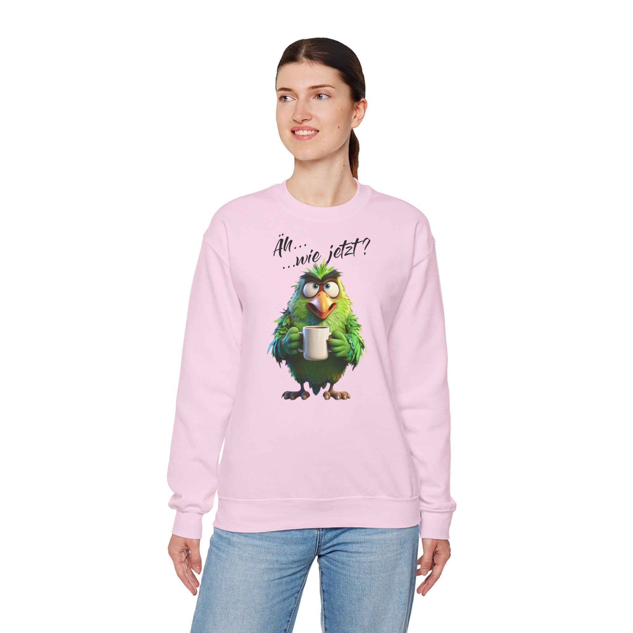 Papagei „Äh...wie jetzt?“ Sweatshirt | Humor | Phönix-Potsdam®