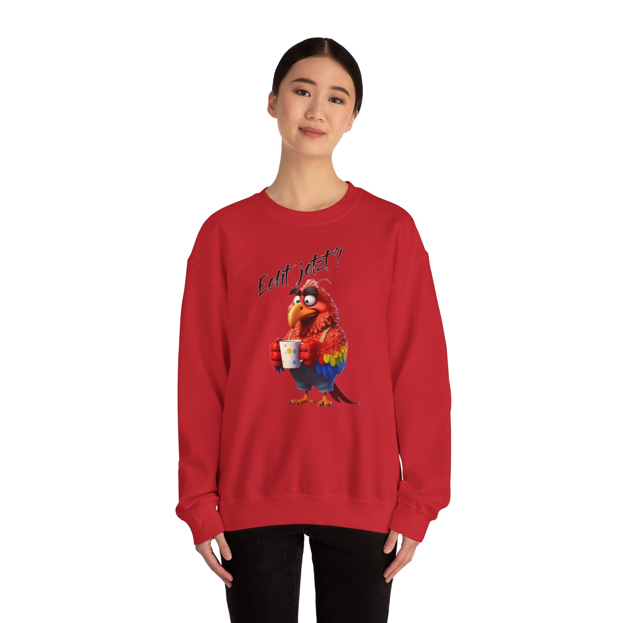 Papagei „Echt jetzt?“ Sweatshirt | Humor | Phönix-Potsdam®