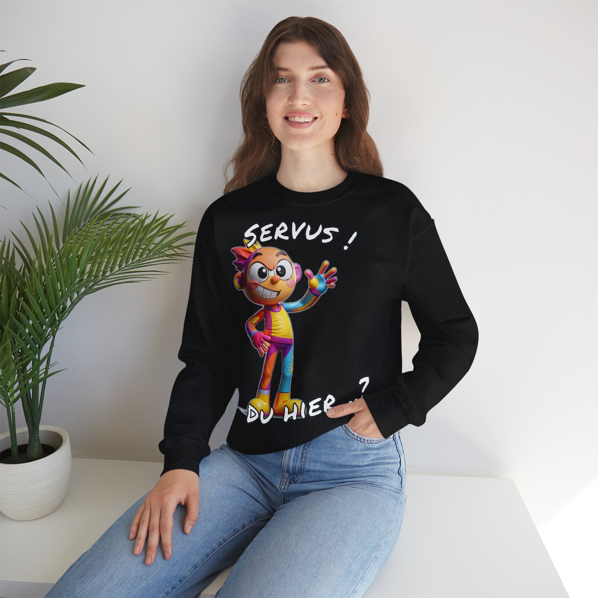 Sweatshirt „Servus! Du hier..?“ | Humor | Phönix-Potsdam®