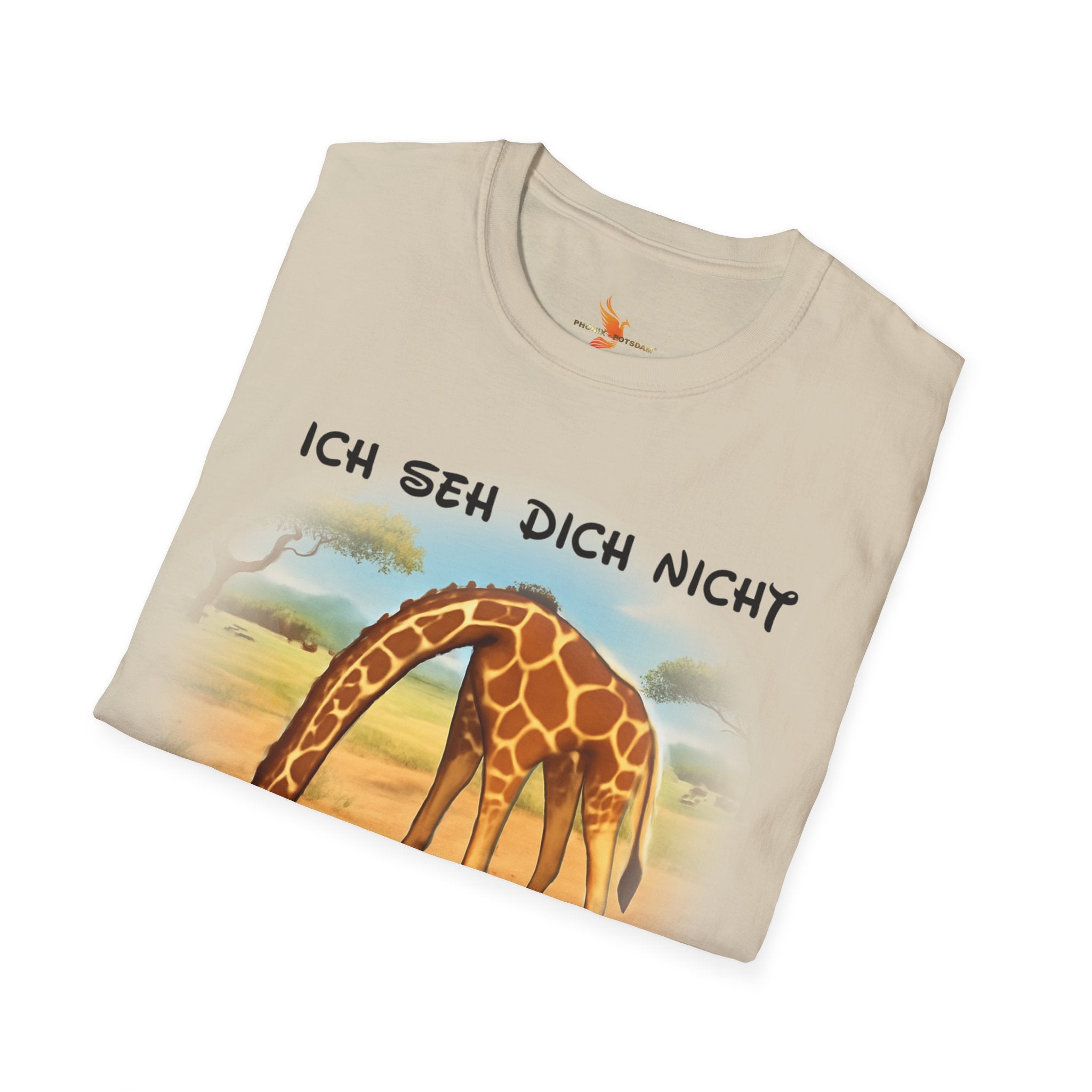 Giraffe „Ich seh dich nicht – Du siehst mich nicht“ T-Shirt | Phönix-Potsdam®