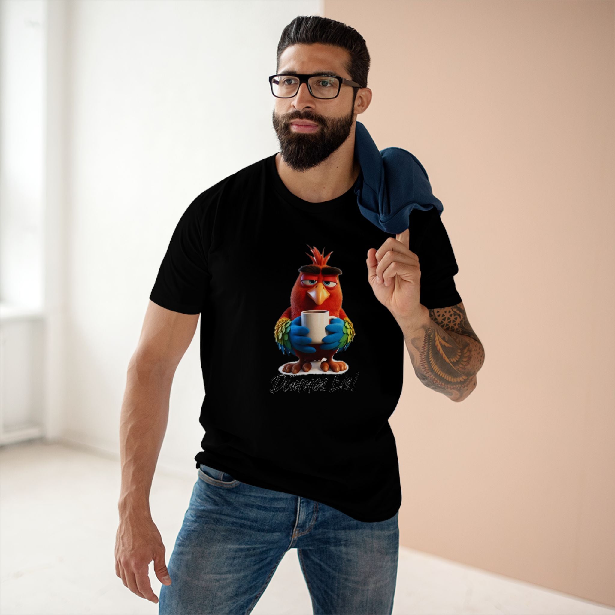 Papagei „Dünnes Eis!“ T-Shirt | Humor | Phönix-Potsdam®