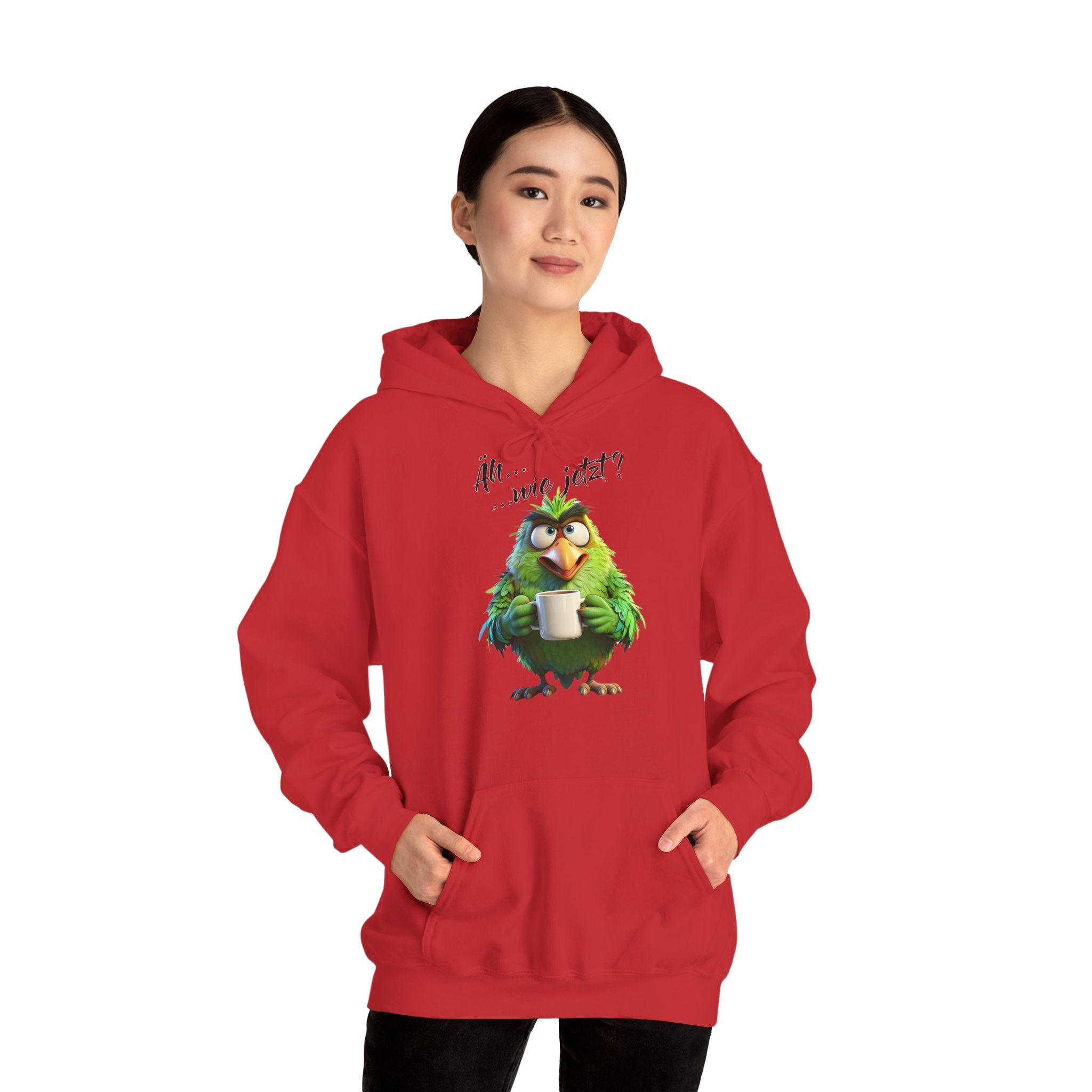 Papagei „Äh...wie jetzt?“ Hoodie | Humor | Phönix-Potsdam®