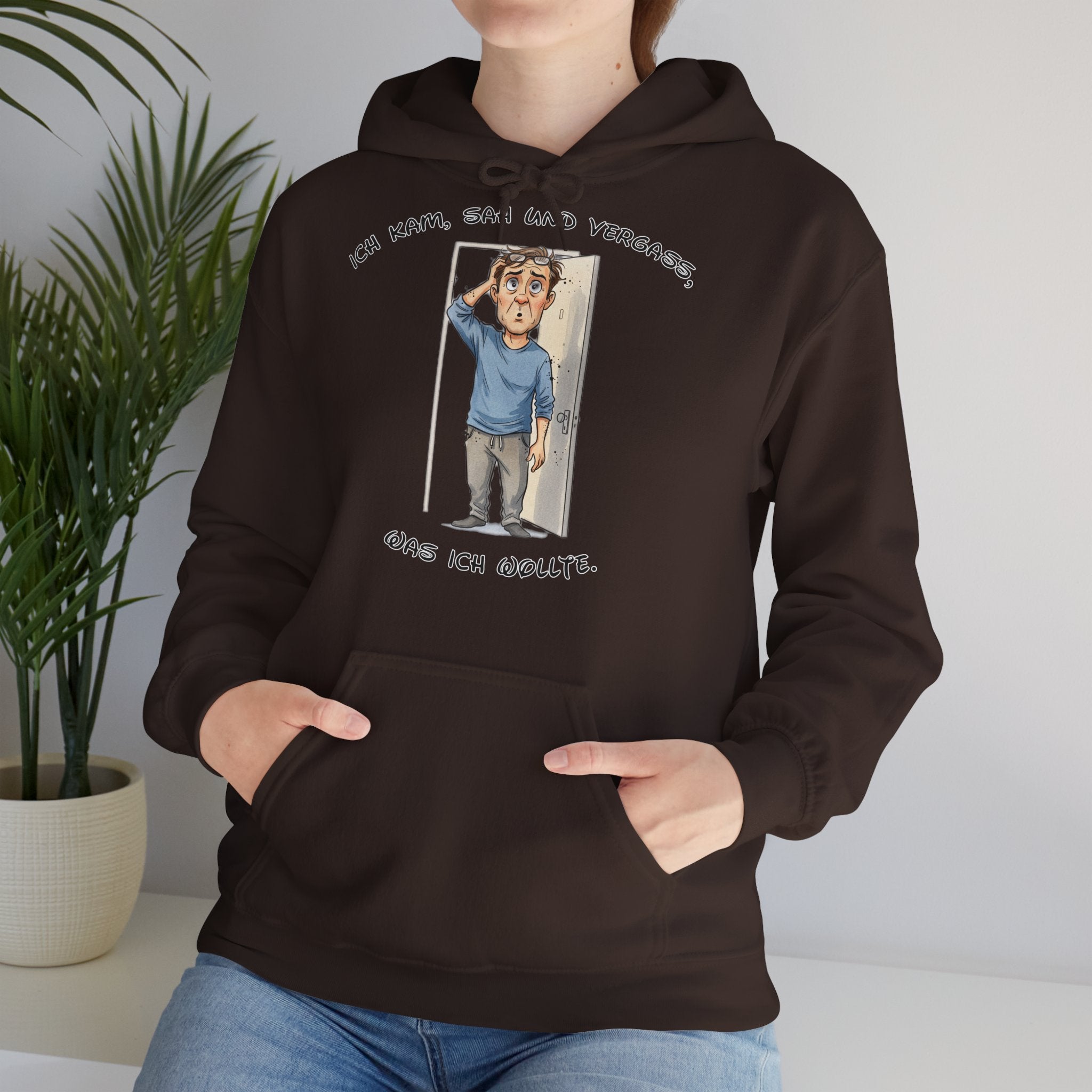 Ich kam, sah und vergaß Hoodie | Karikatur | Phönix-Potsdam®