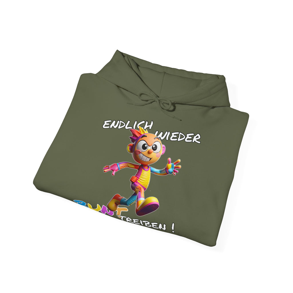 Hoodie „Endlich wieder BUNT treiben!“ | Humor | Phönix-Potsdam®