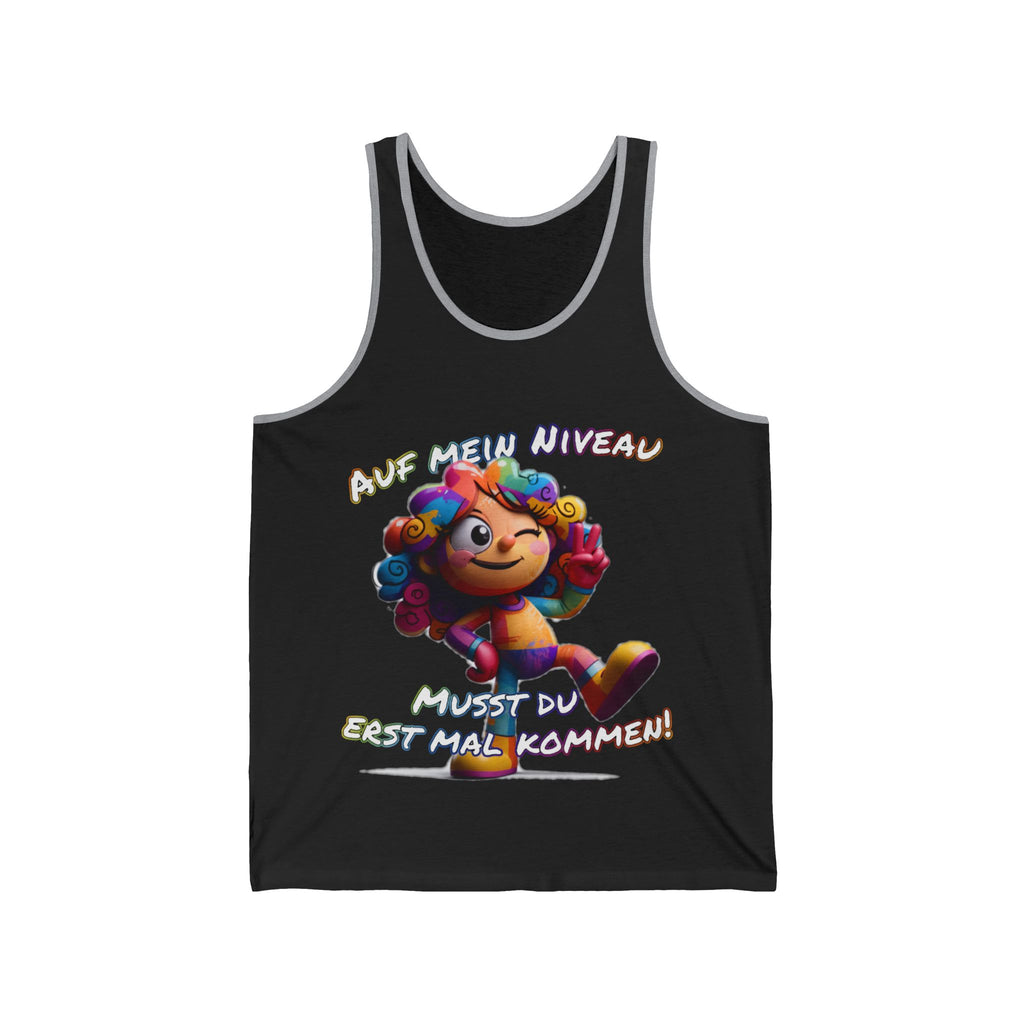„Auf mein Niveau musst du erst mal kommen!“ Tank Top | Humor | Phönix-Potsdam®