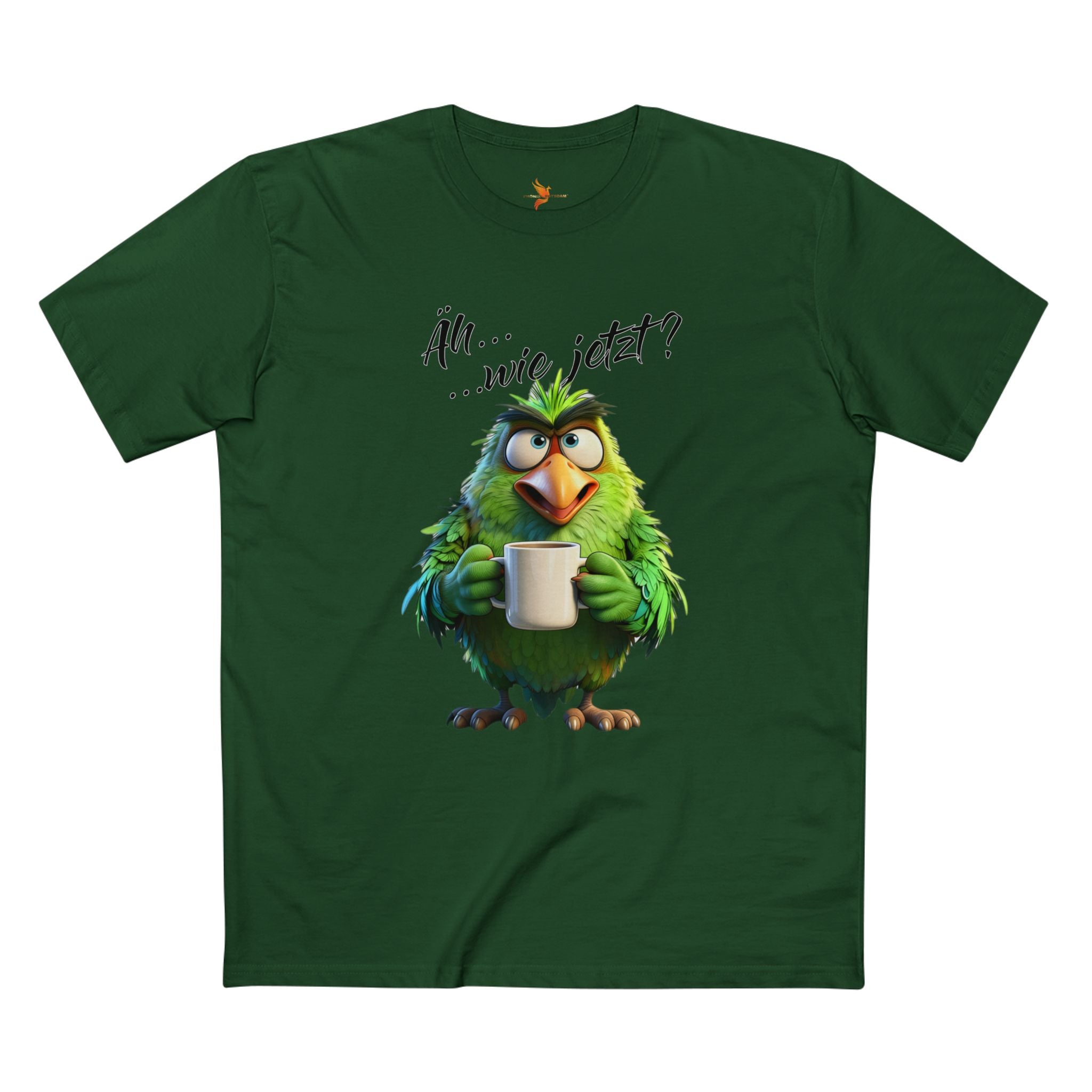 Papagei „Äh...wie jetzt?“ T-Shirt | Humor | Phönix-Potsdam®