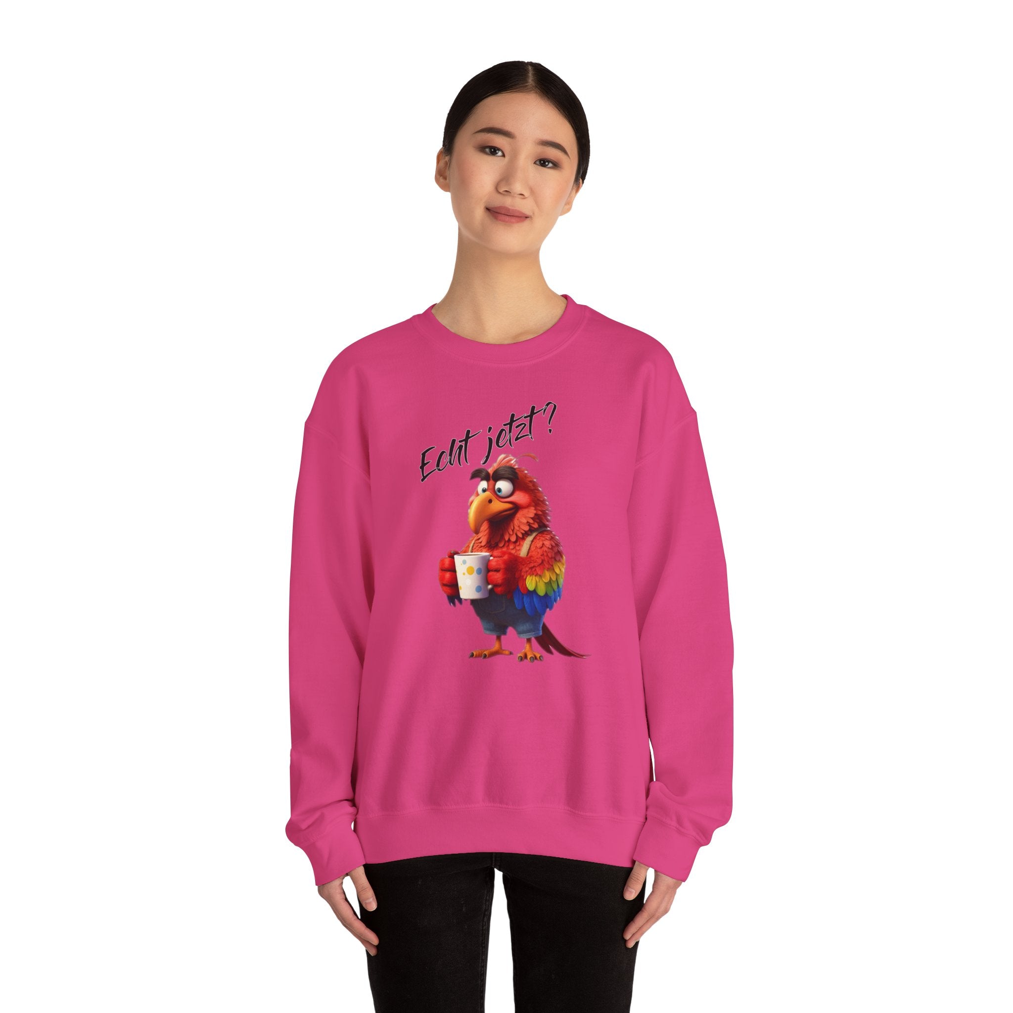 Papagei „Echt jetzt?“ Sweatshirt | Humor | Phönix-Potsdam®