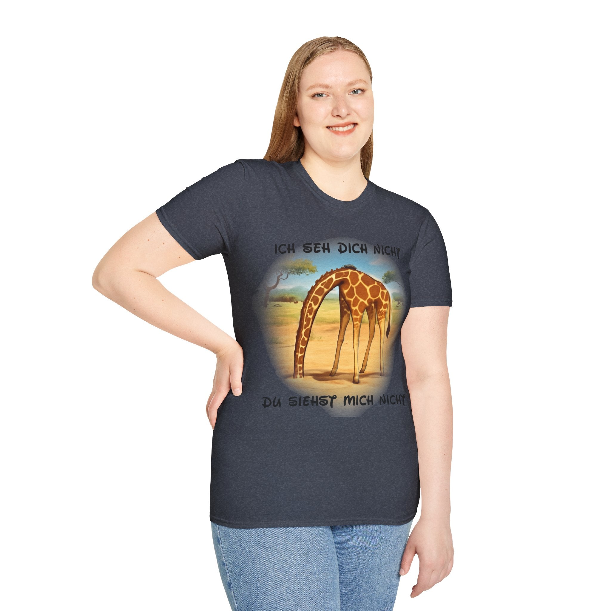 Giraffe „Ich seh dich nicht – Du siehst mich nicht“ T-Shirt | Phönix-Potsdam®