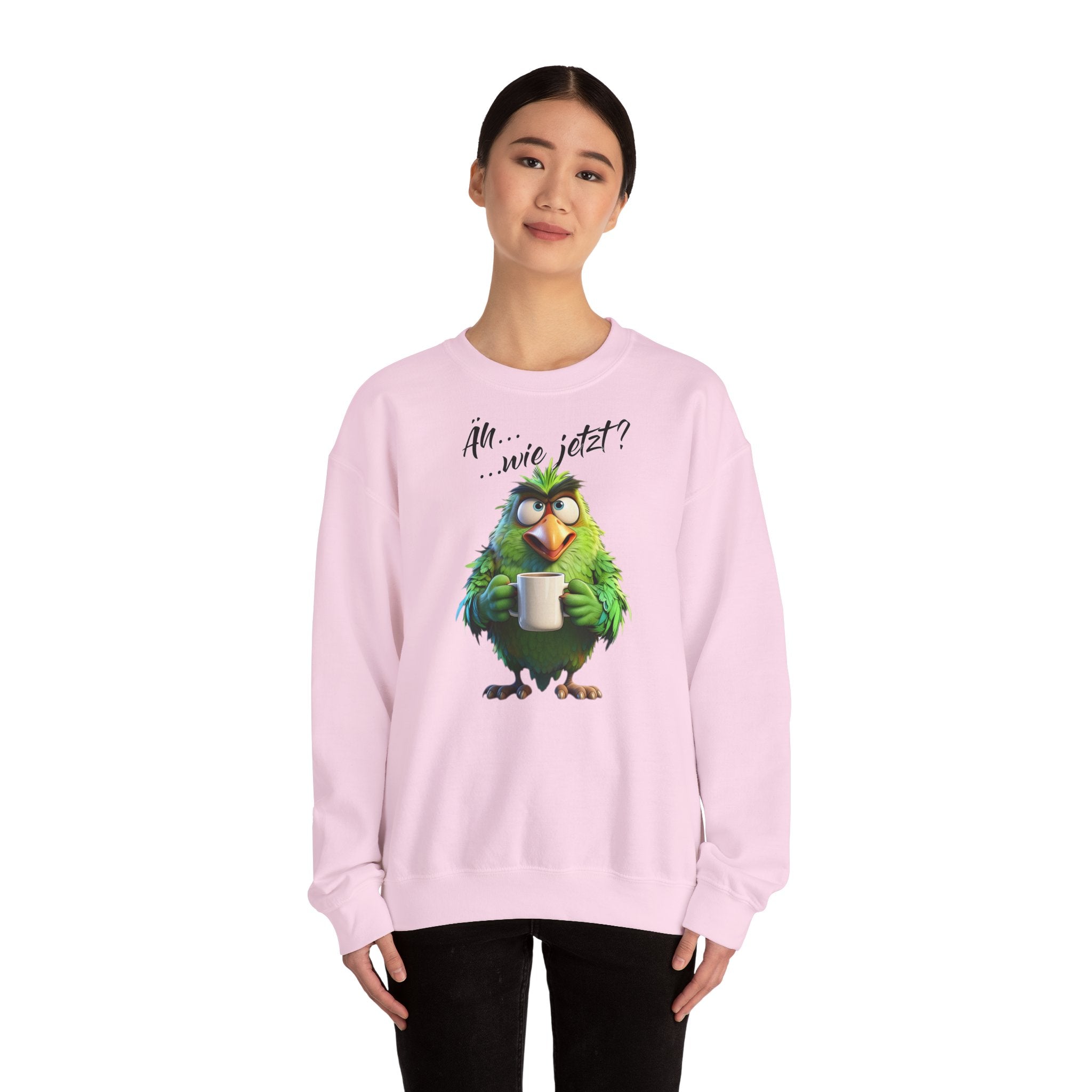 Papagei „Äh...wie jetzt?“ Sweatshirt | Humor | Phönix-Potsdam®
