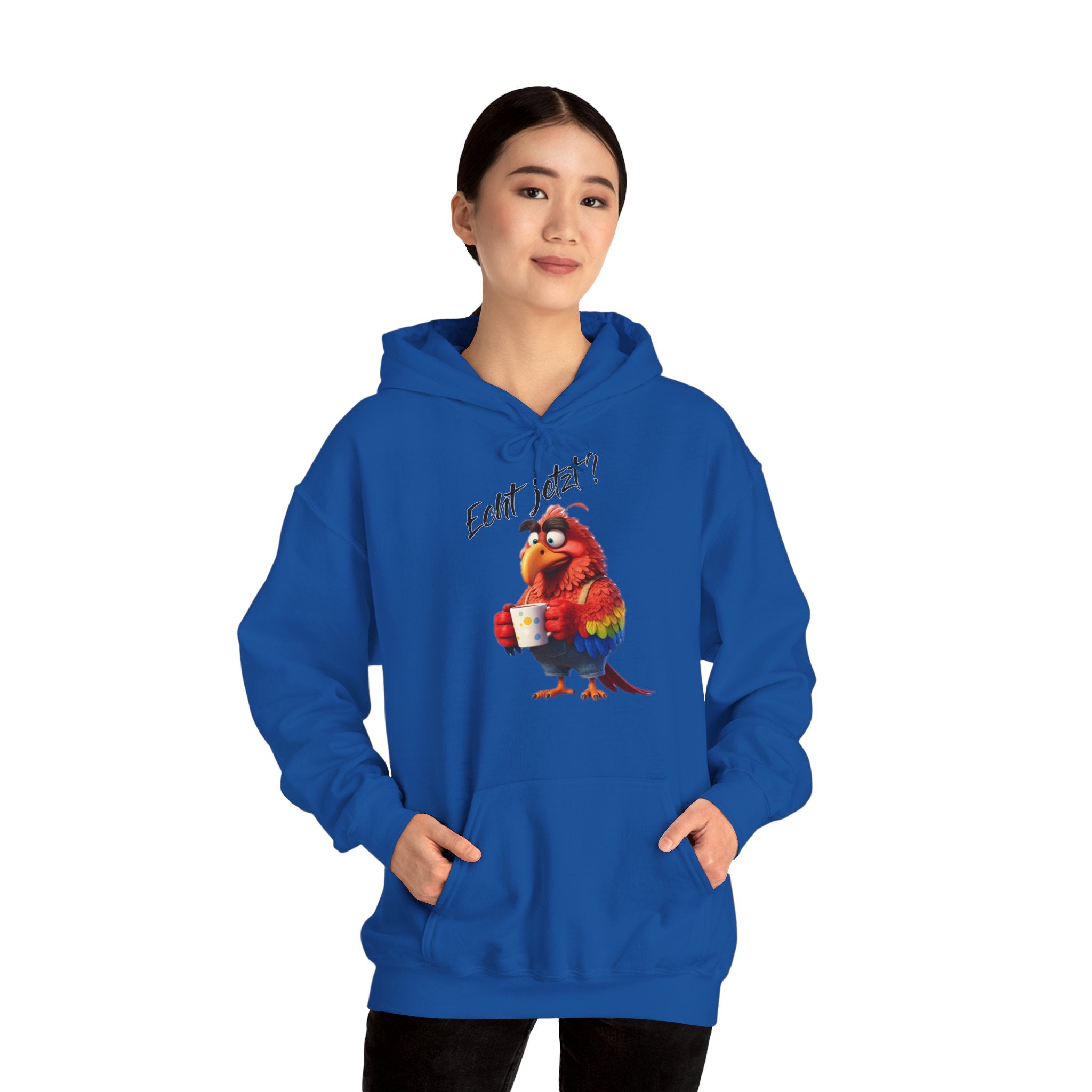 Papagei „Echt jetzt?“ Hoodie | Humor | Phönix-Potsdam®