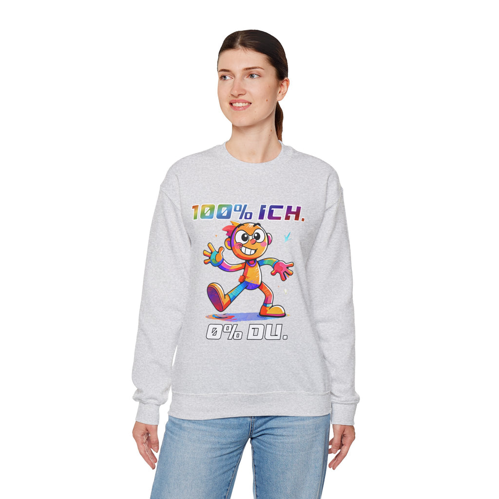 Sweatshirt „100 % ICH – 0 % DU“ | Humor | Phönix-Potsdam®