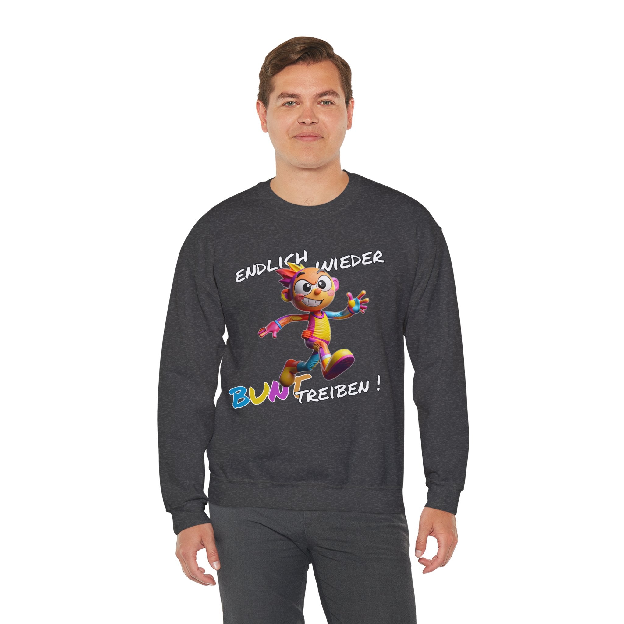 Sweatshirt „Endlich wieder BUNT treiben!“ | Humor | Phönix-Potsdam®