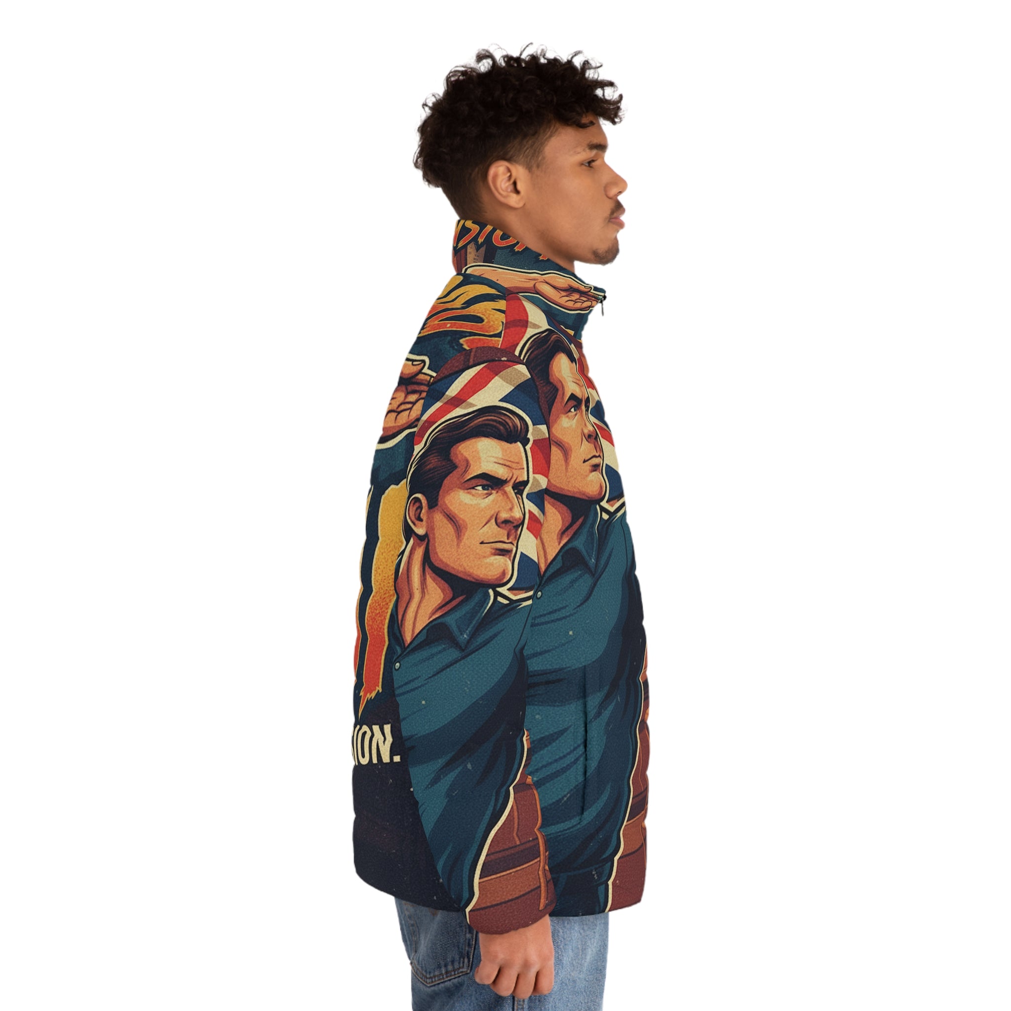 Männer Dart Steppjacke – "Unstoppable Aim" | All-Over-Print | Phönix-Potsdam®